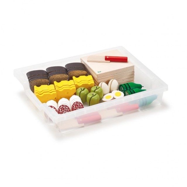 Erzi Lernbox Schneiden und Zubereiten, mit 30 Teilen Erzi Lernbox Schneiden und Zubereiten, mit 30 Teilen