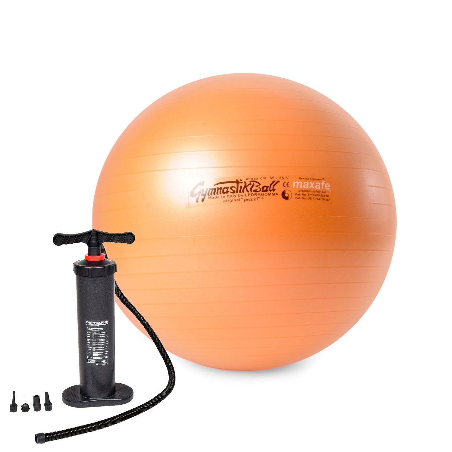 Original Pezzi® Gymnastikball MAXAFE m. Standpumpe