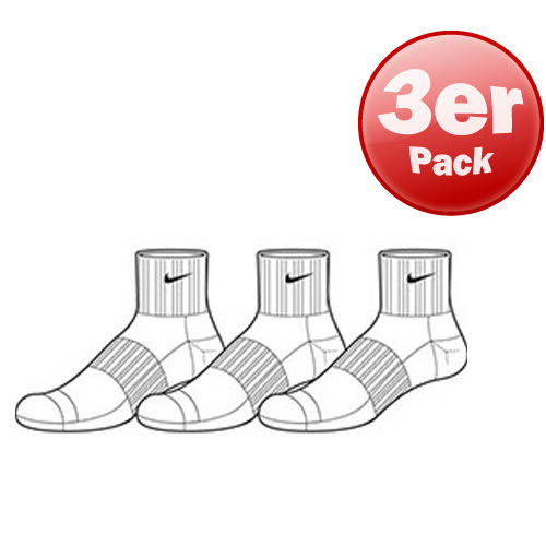 Nike 3er Pack Sport Quater (Gr. 42-46)