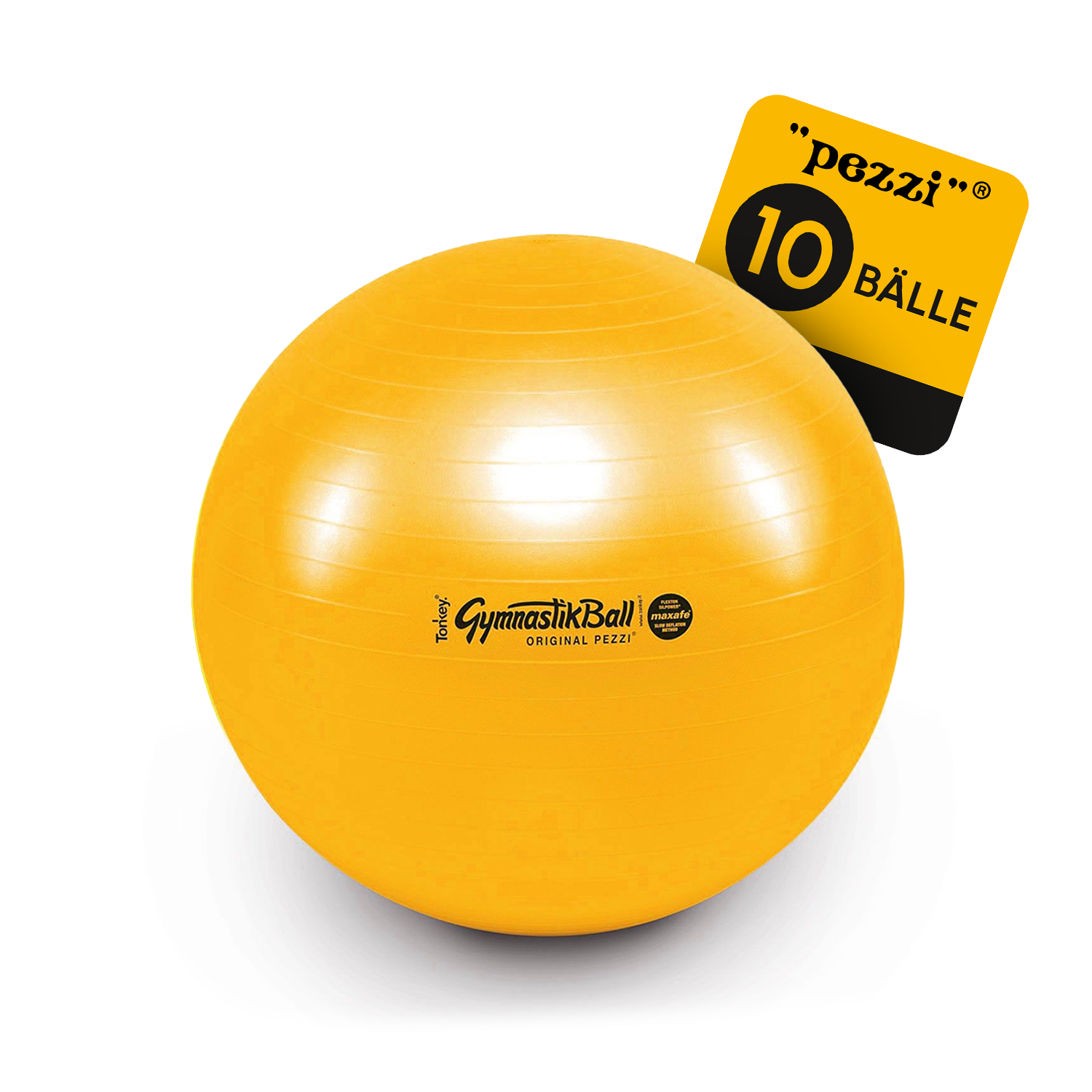 10 Original Pezzi® Gymnastikball MAXAFE - platzsicher