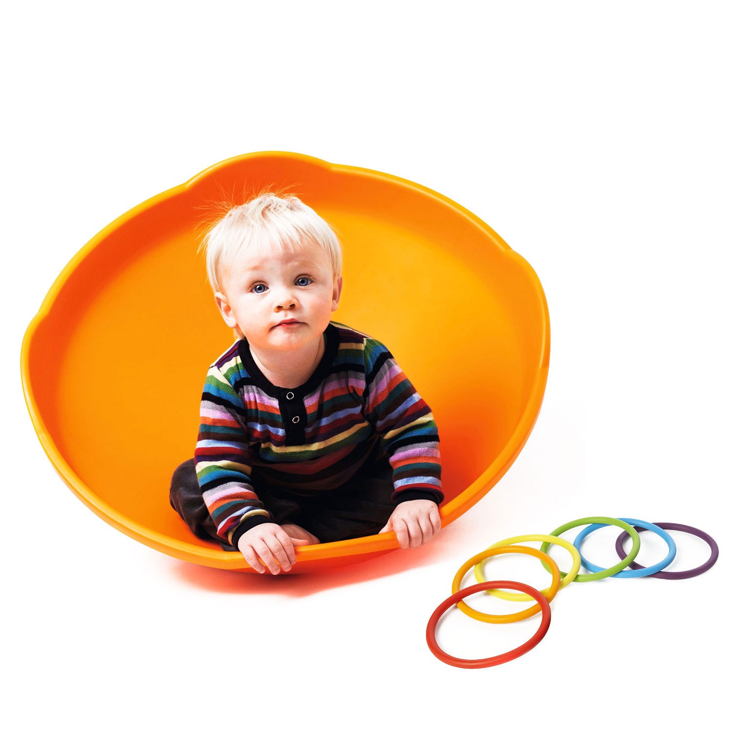 Gonge Spielkreisel Mini Top u. 6 Activity Rings