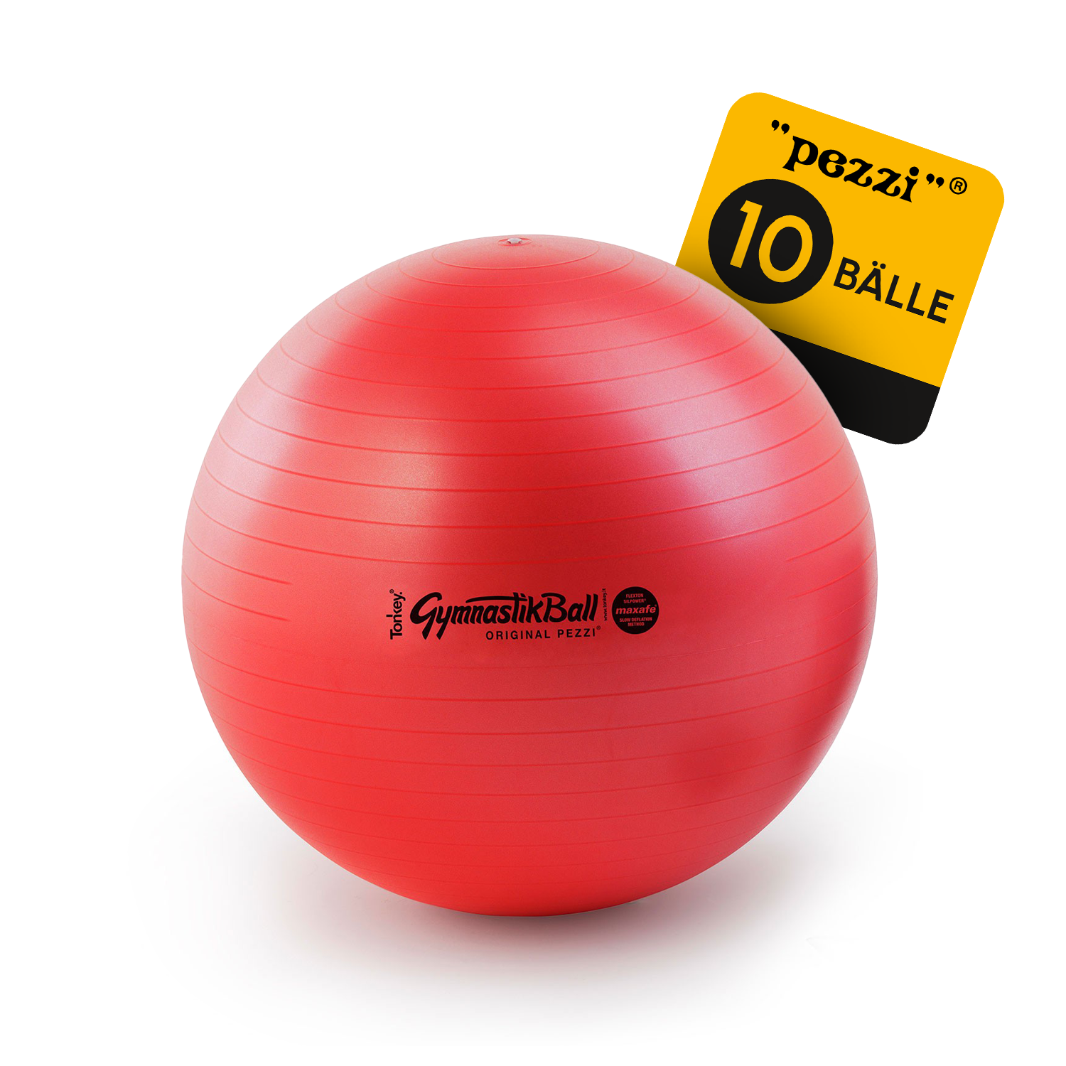 10 Original Pezzi® Gymnastikball MAXAFE - platzsicher
