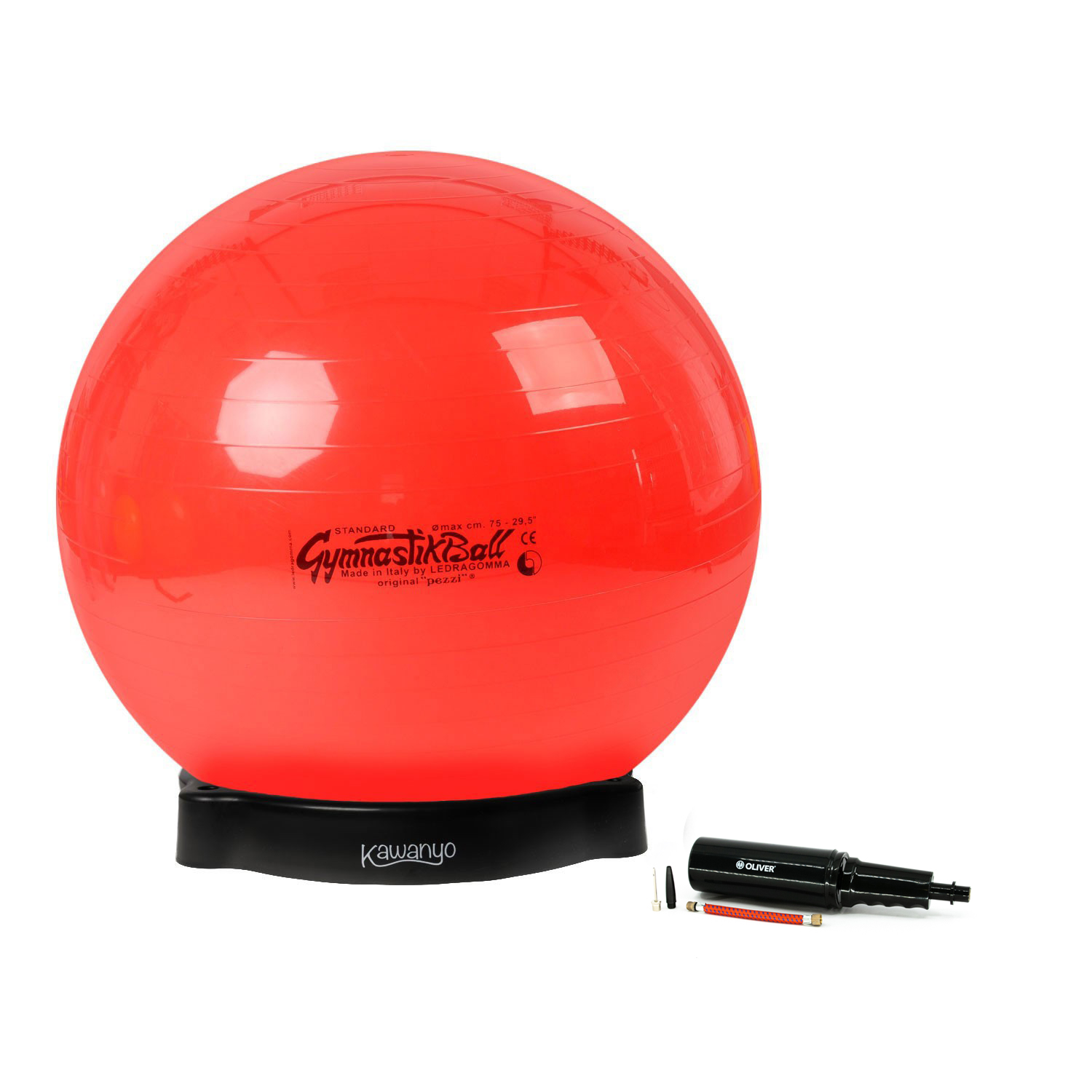 Original Pezzi® Gymnastikball STANDARD m.Ballschale u. Pumpe