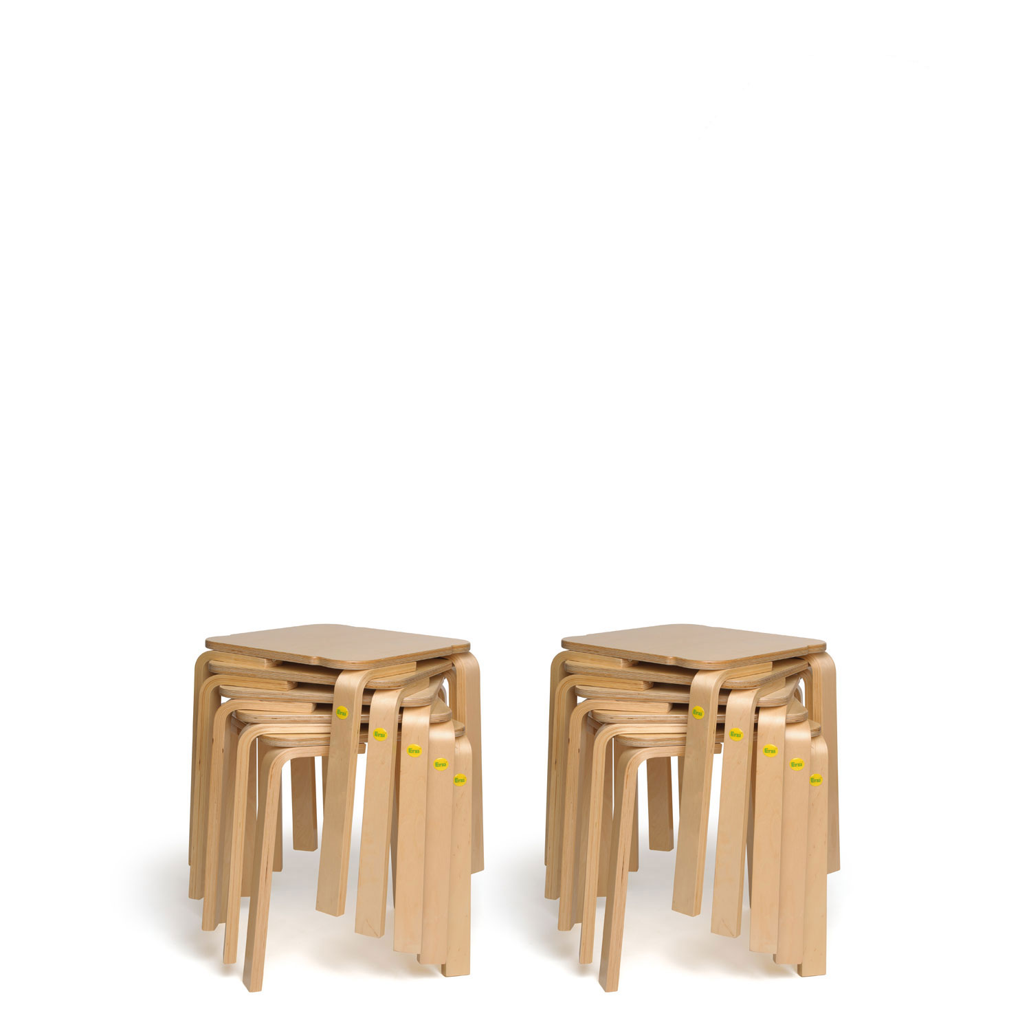 10x Erzi Hocker 25 aus Formholz - stapelbar 10x Erzi Hocker 25 aus Formholz - stapelbar