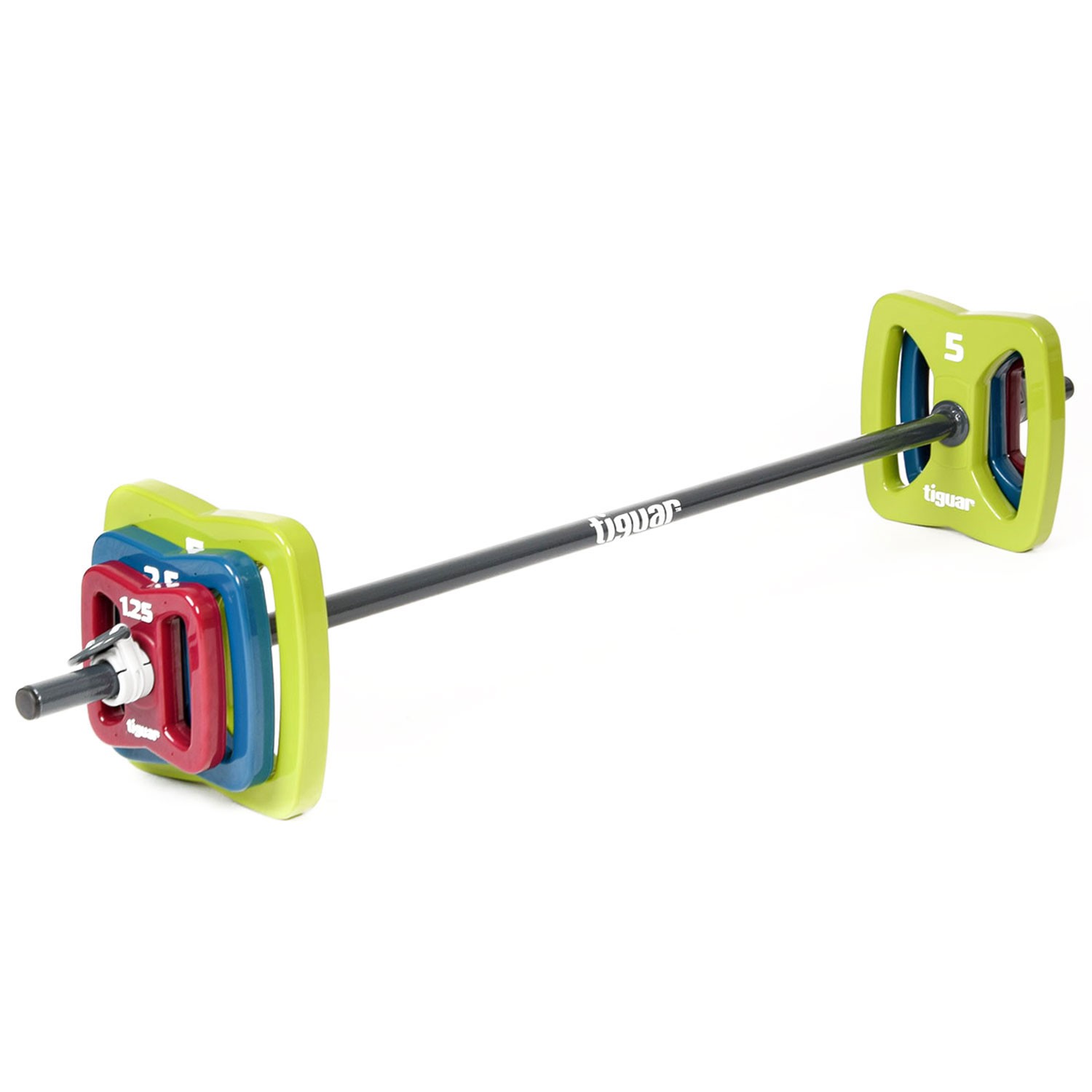 Tiguar Powergym Langhantel-Set Butterfly Design, 18,7 kg