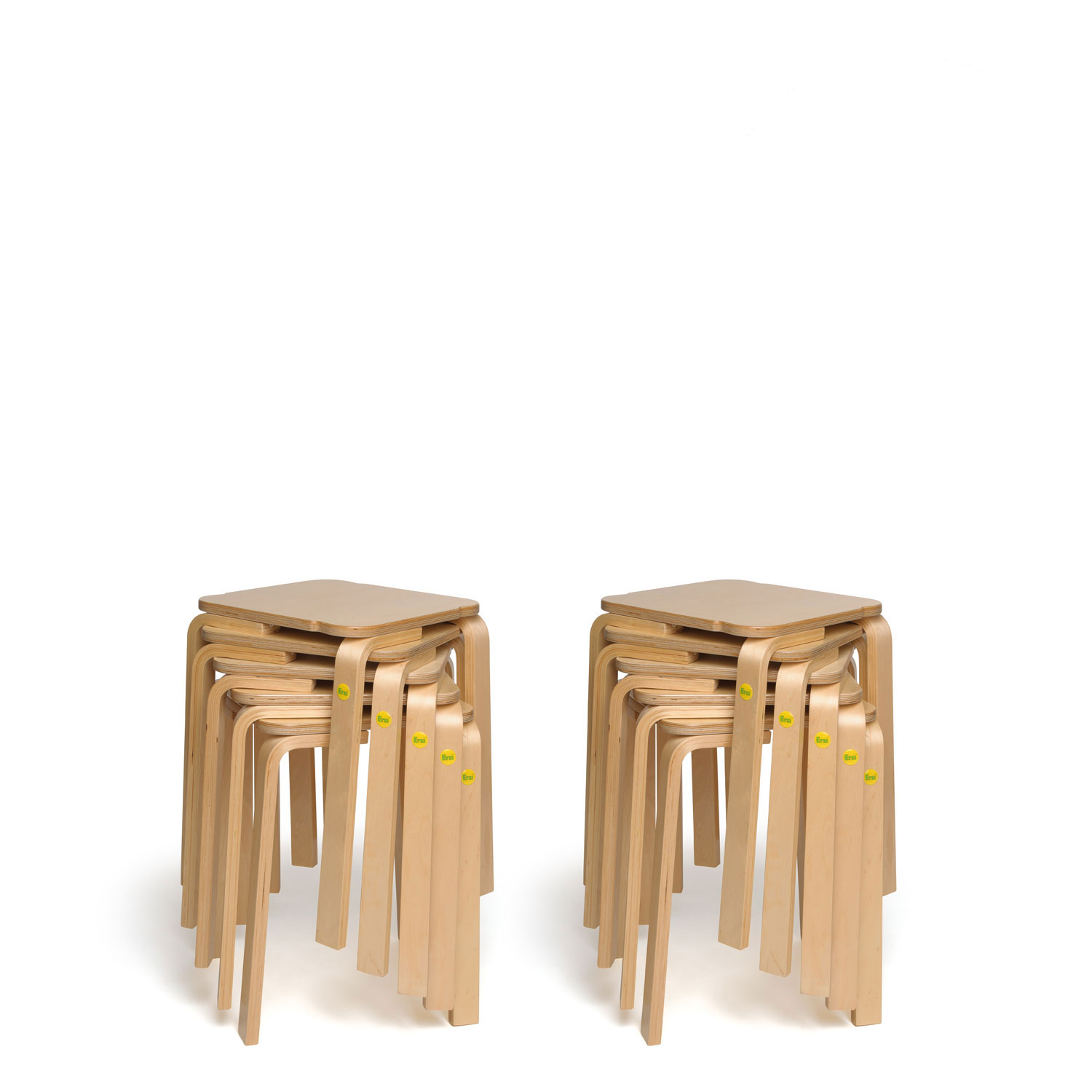10x Erzi Hocker 35 aus Formholz - stapelbar 10x Erzi Hocker 35 aus Formholz - stapelbar
