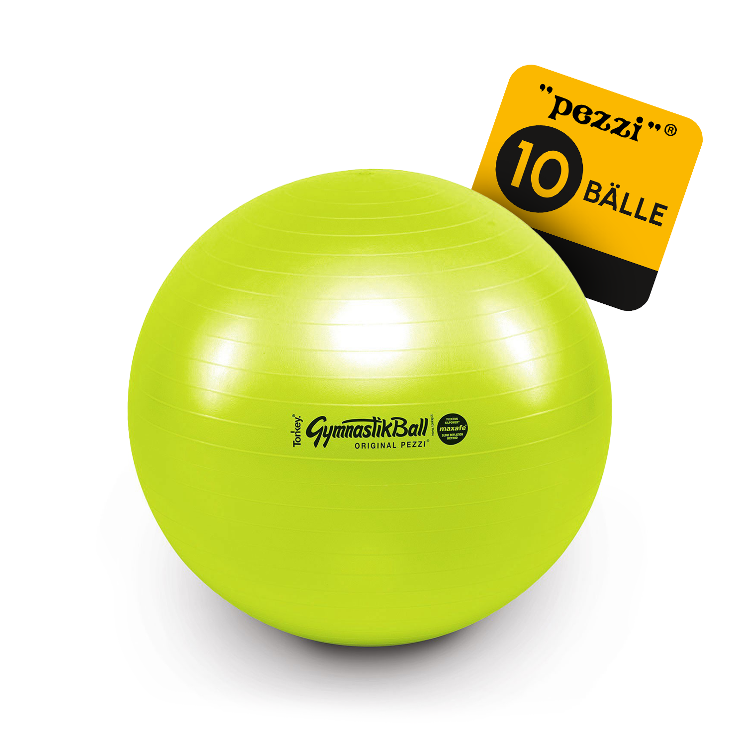 10 Original Pezzi® Gymnastikball MAXAFE - platzsicher 10 Original Pezzi® Gymnastikball MAXAFE - platzsicher