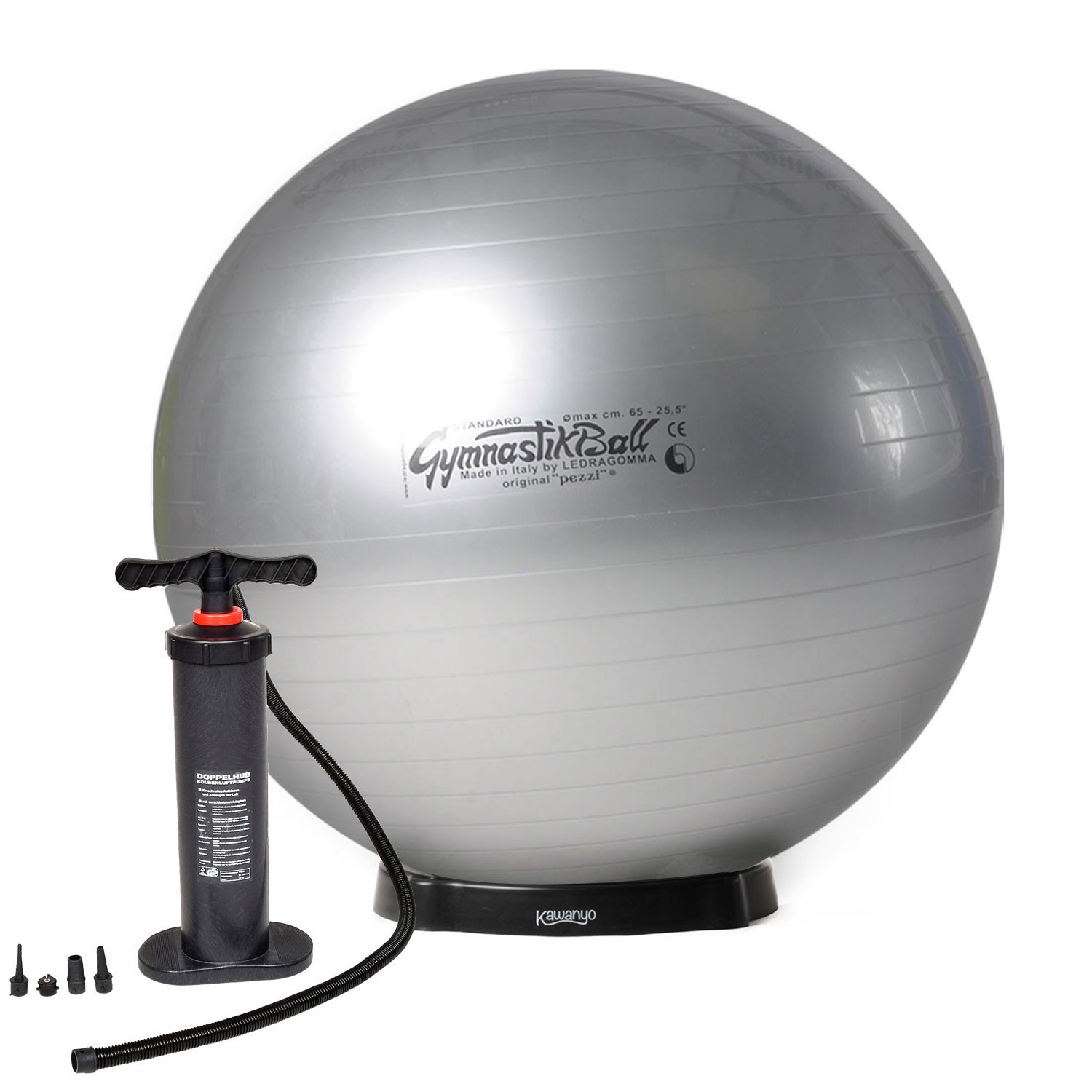 Original Pezziball STANDARD m. Standpumpe und Ballschale Original Pezziball STANDARD m. Standpumpe und Ballschale