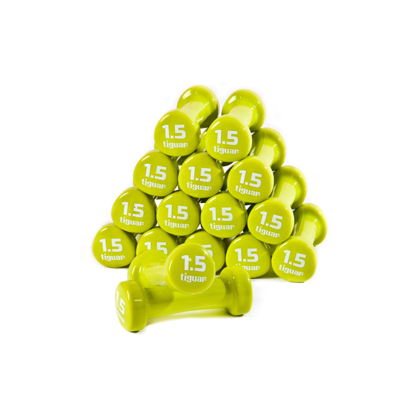 16 Kurzhanteln zu je 1.5 kg 16 Kurzhanteln zu je 1.5 kg