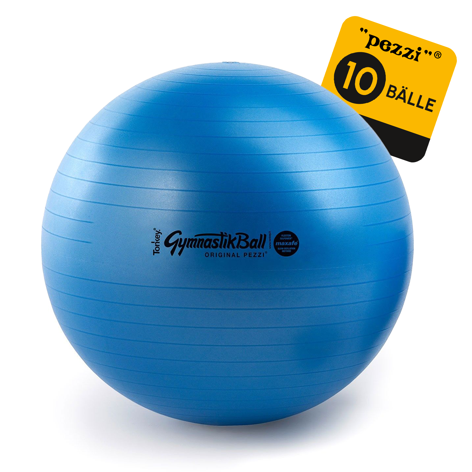 10 Original Pezzi® Gymnastikball MAXAFE - platzsicher