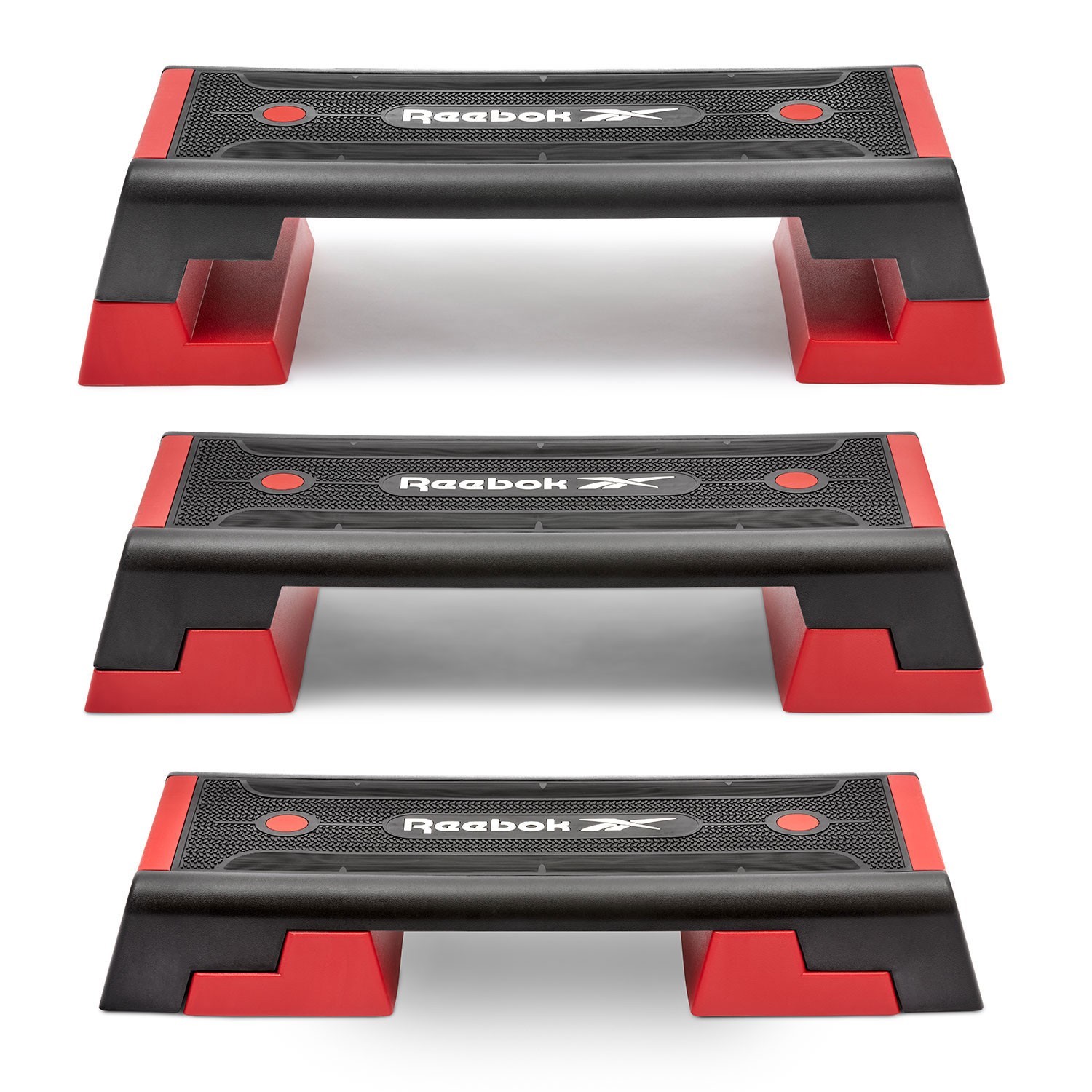 Reebok Step Original 2.0 black & red - 3 Stück Reebok Step Original 2.0 black & red - 3 Stück