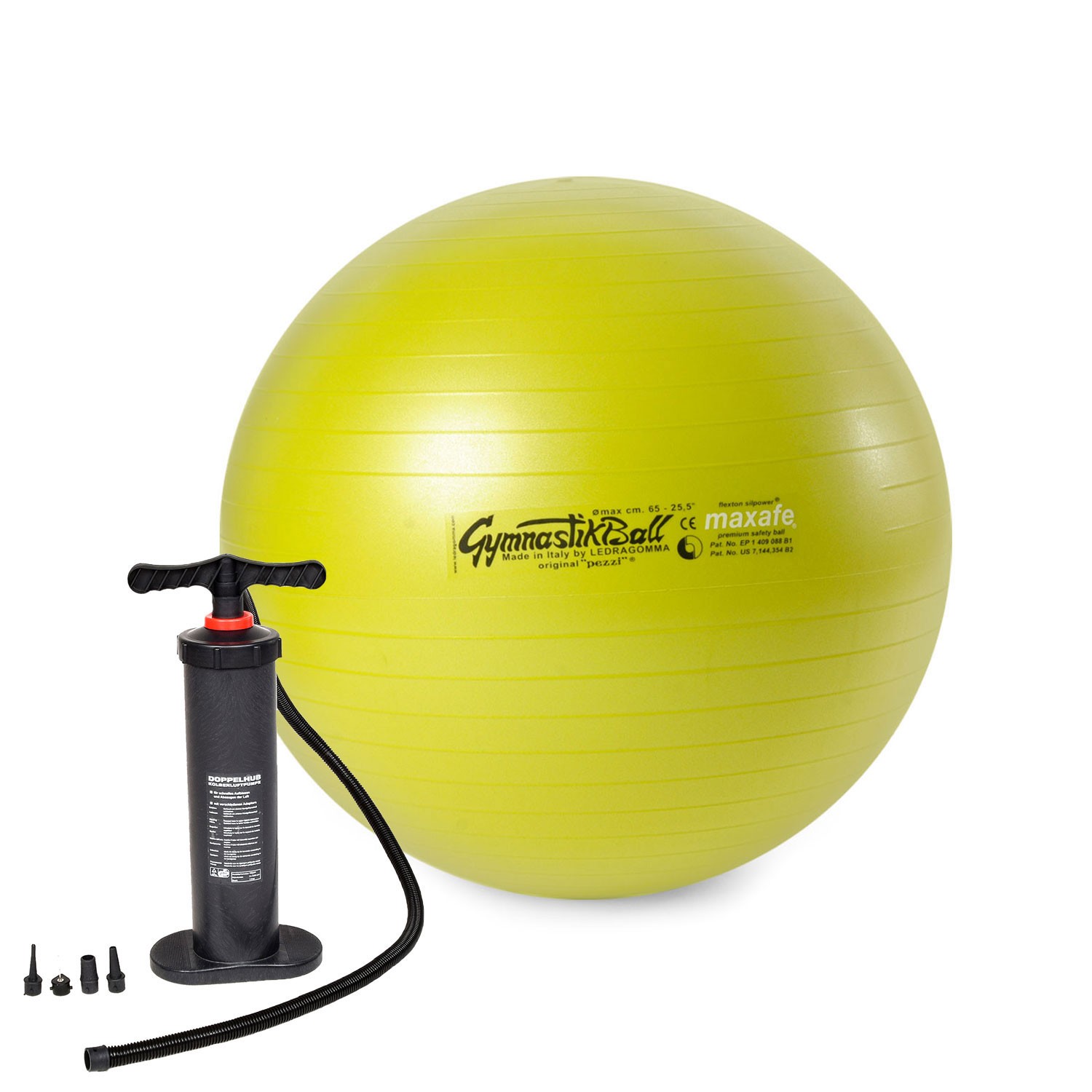 Original Pezzi® Gymnastikball MAXAFE m. Standpumpe