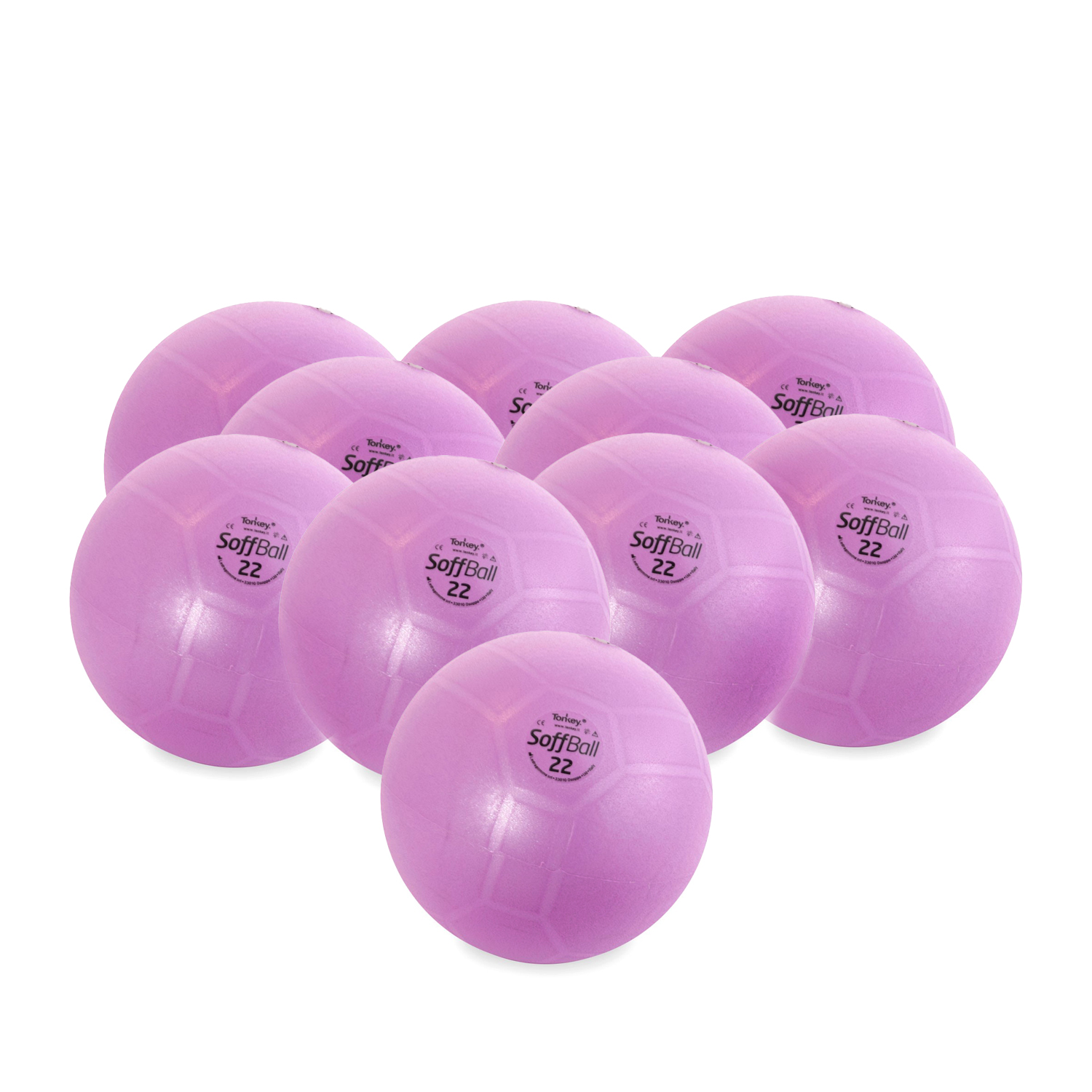 10x Pezzi Soffball MAXAFE 22cm Ø - lila 10x Pezzi Soffball MAXAFE 22cm Ø - lila