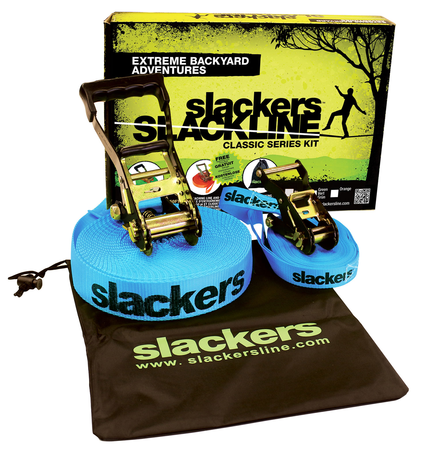 Slackers Slackline Classic m. Teaching Line