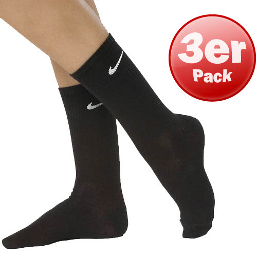 Nike 3er Pack Sport Crew Sock, light (Gr. 34-38)