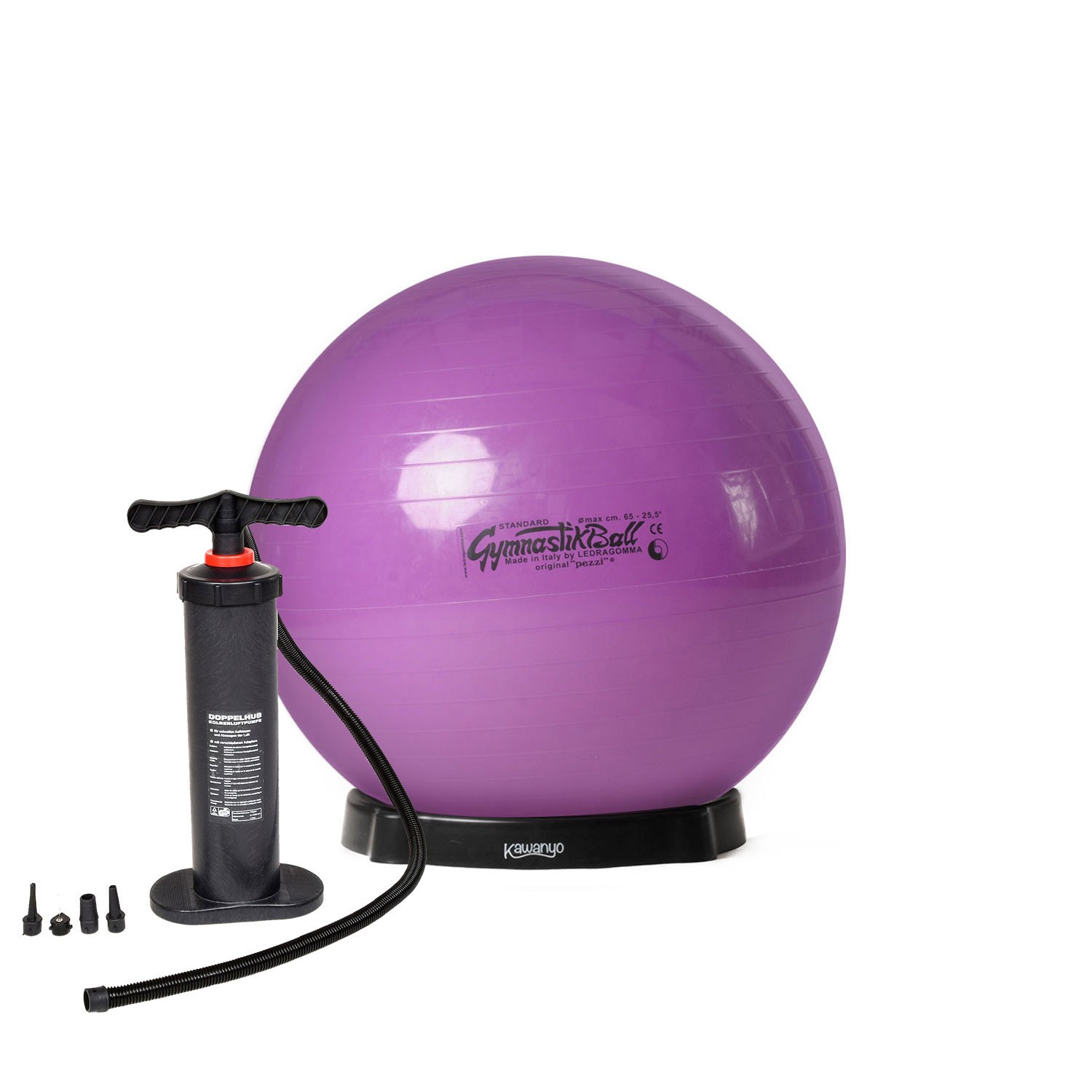 Original Pezziball STANDARD m. Standpumpe und Ballschale Original Pezziball STANDARD m. Standpumpe und Ballschale