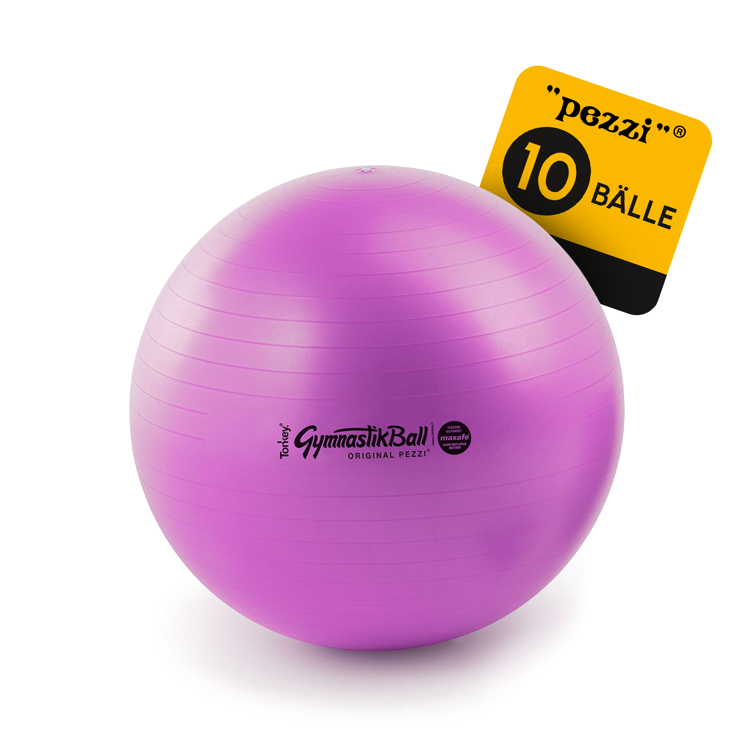 10 Original Pezzi® Gymnastikball MAXAFE - platzsicher