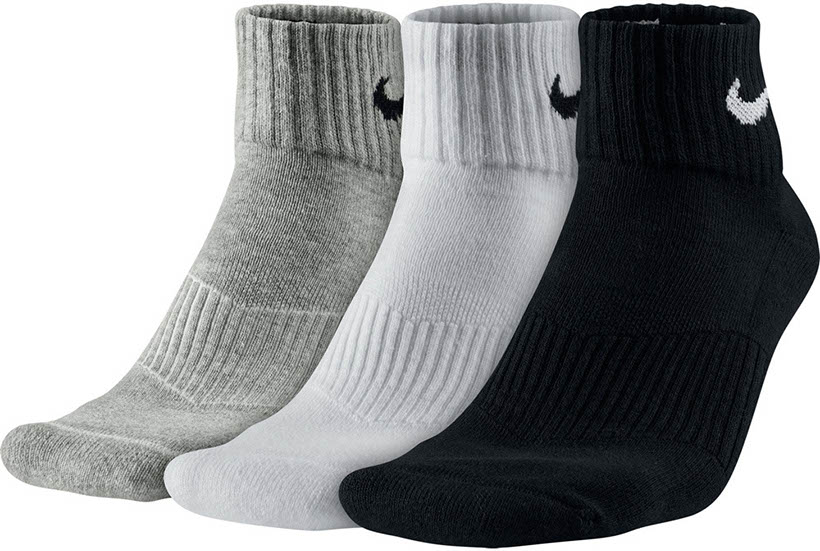 Nike 3er Pack Cushion Quarter Socks (Gr. 46-50)