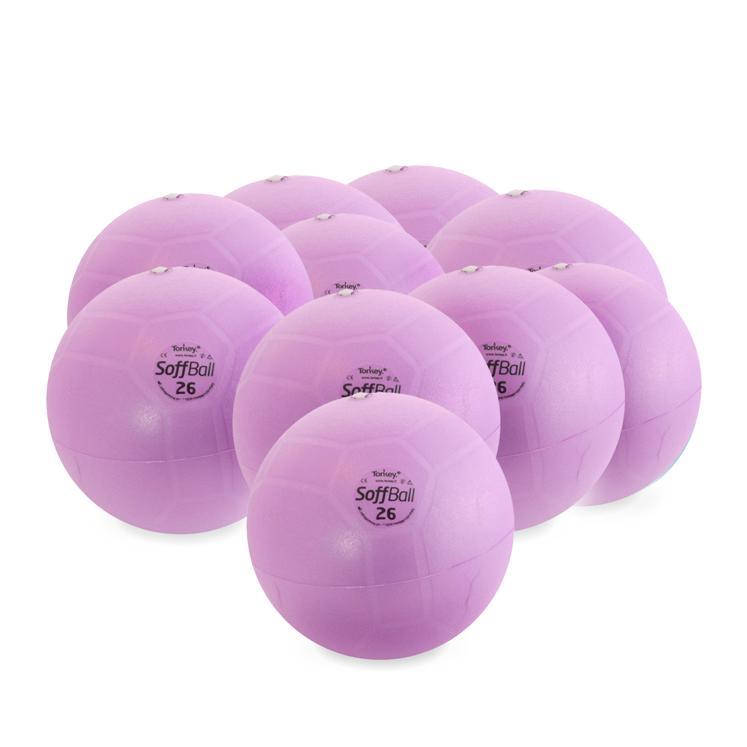 10 Pezzi Soffbälle MAXAFE 26cm Ø - lila