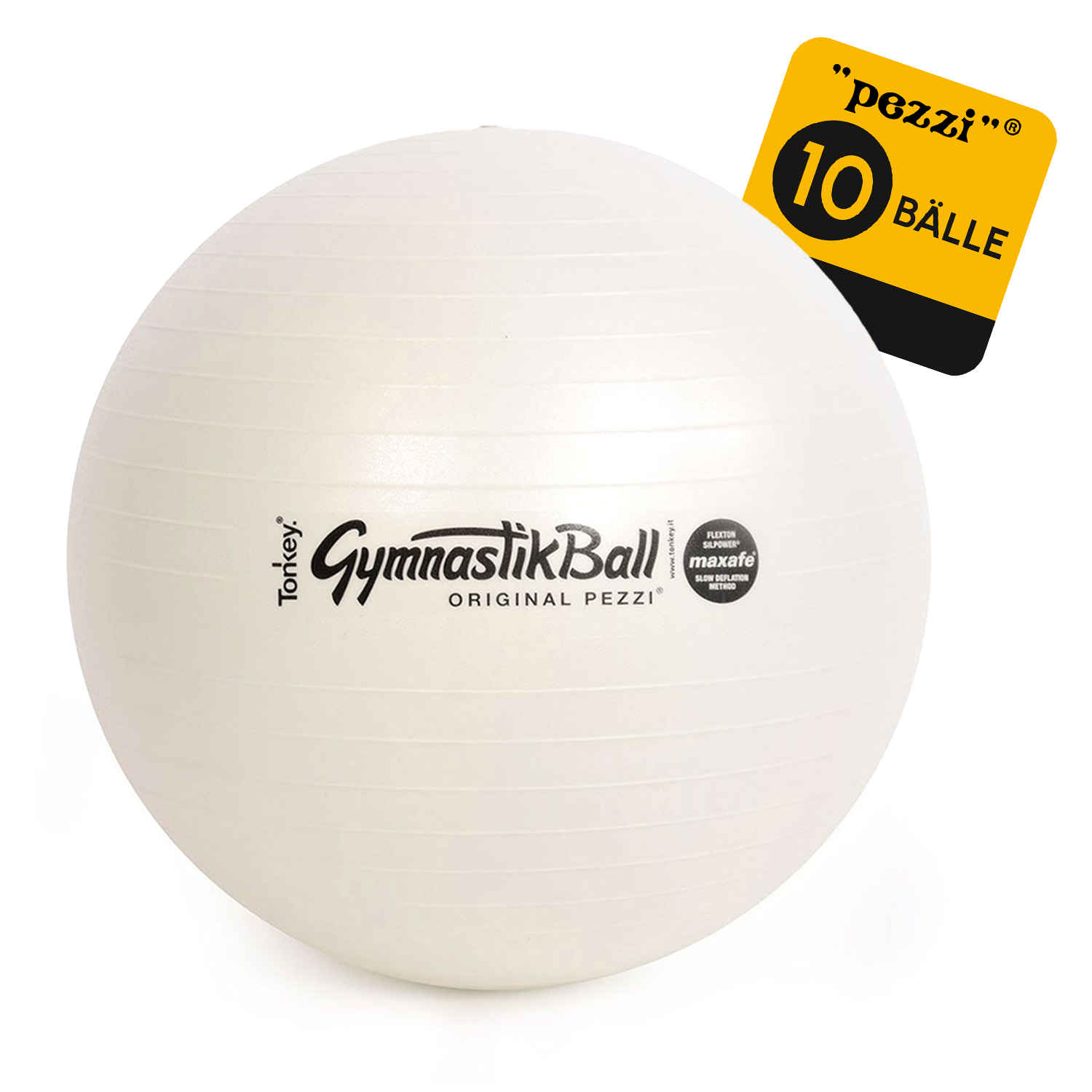 10 Original Pezzi® Gymnastikball MAXAFE - platzsicher