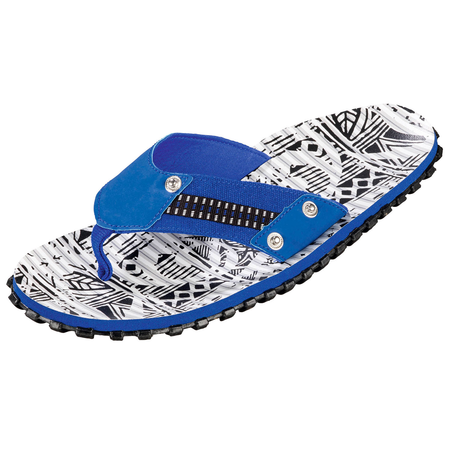 Herren V-Strap Slipper, blau 