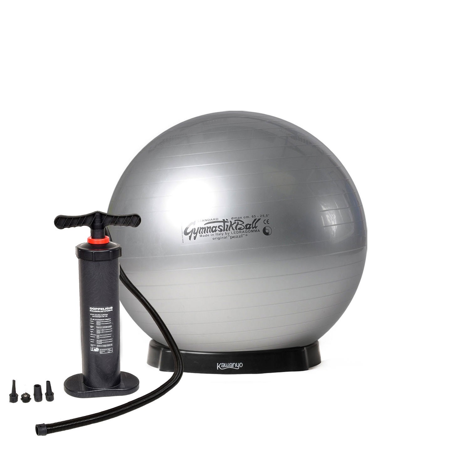 Original Pezziball STANDARD m. Standpumpe und Ballschale Original Pezziball STANDARD m. Standpumpe und Ballschale