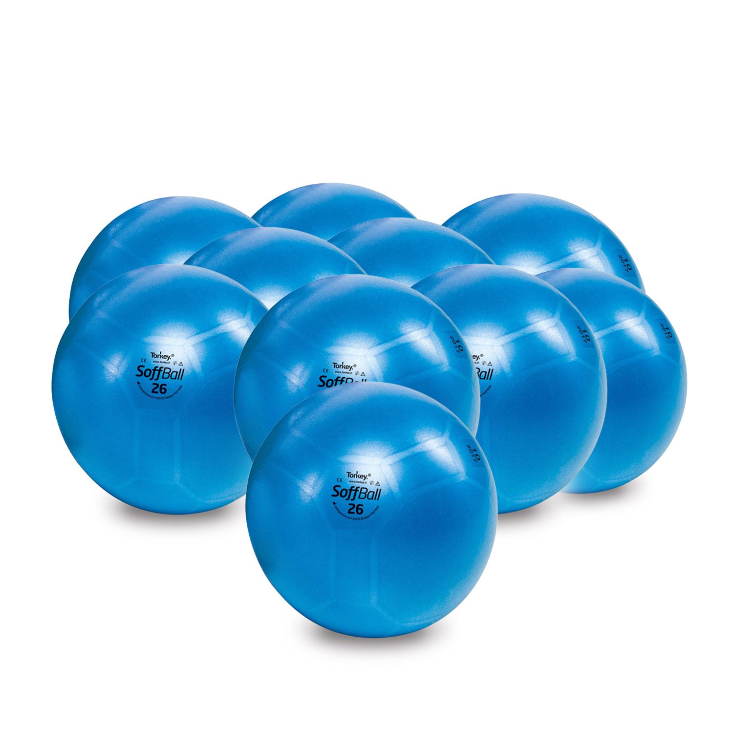 10 Pezzi Soffbälle MAXAFE 26cm Ø - blau