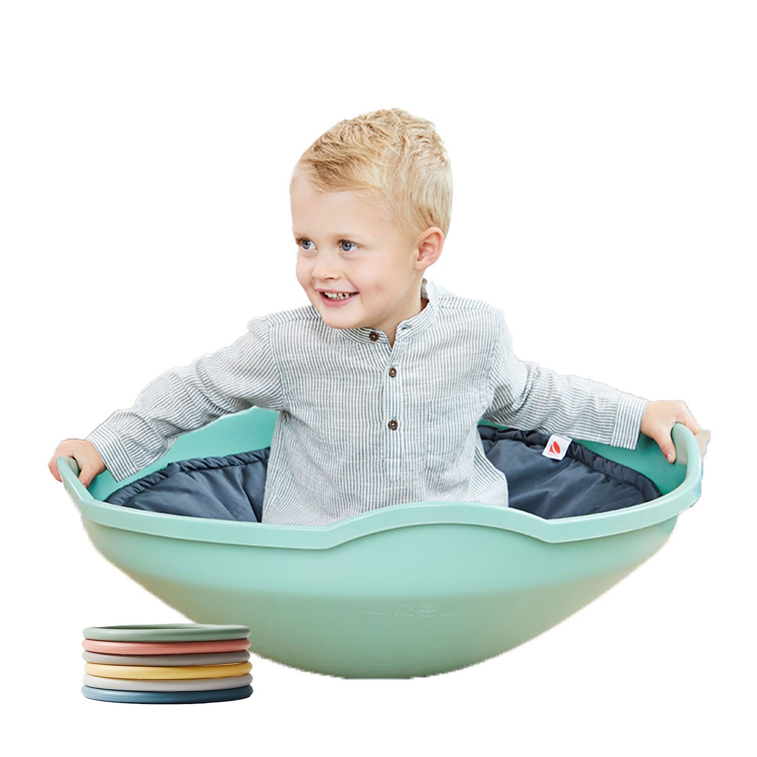 NORDIC Spielkreisel Mini Top mit 6 Activity Rings