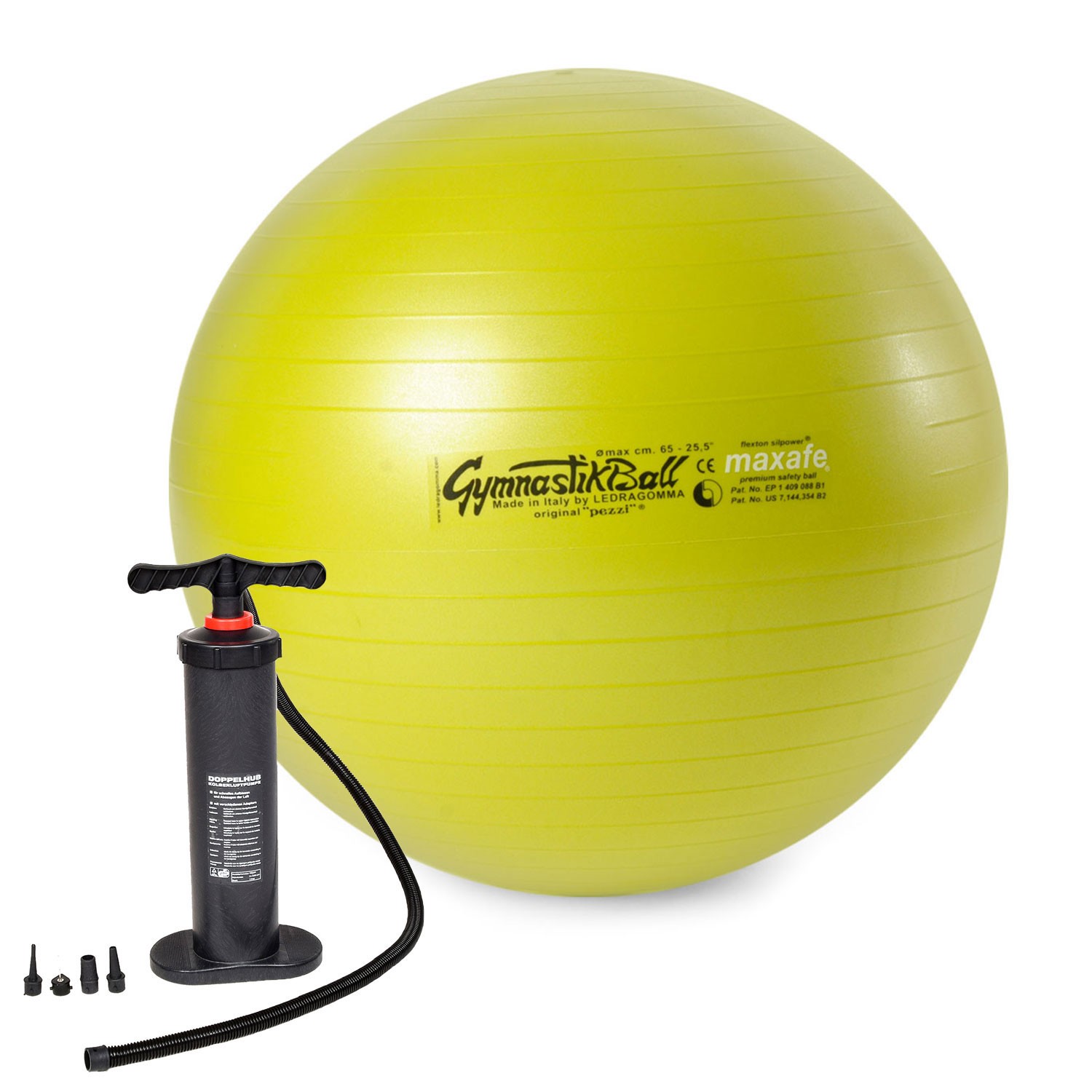 Original Pezzi® Gymnastikball MAXAFE m. Standpumpe