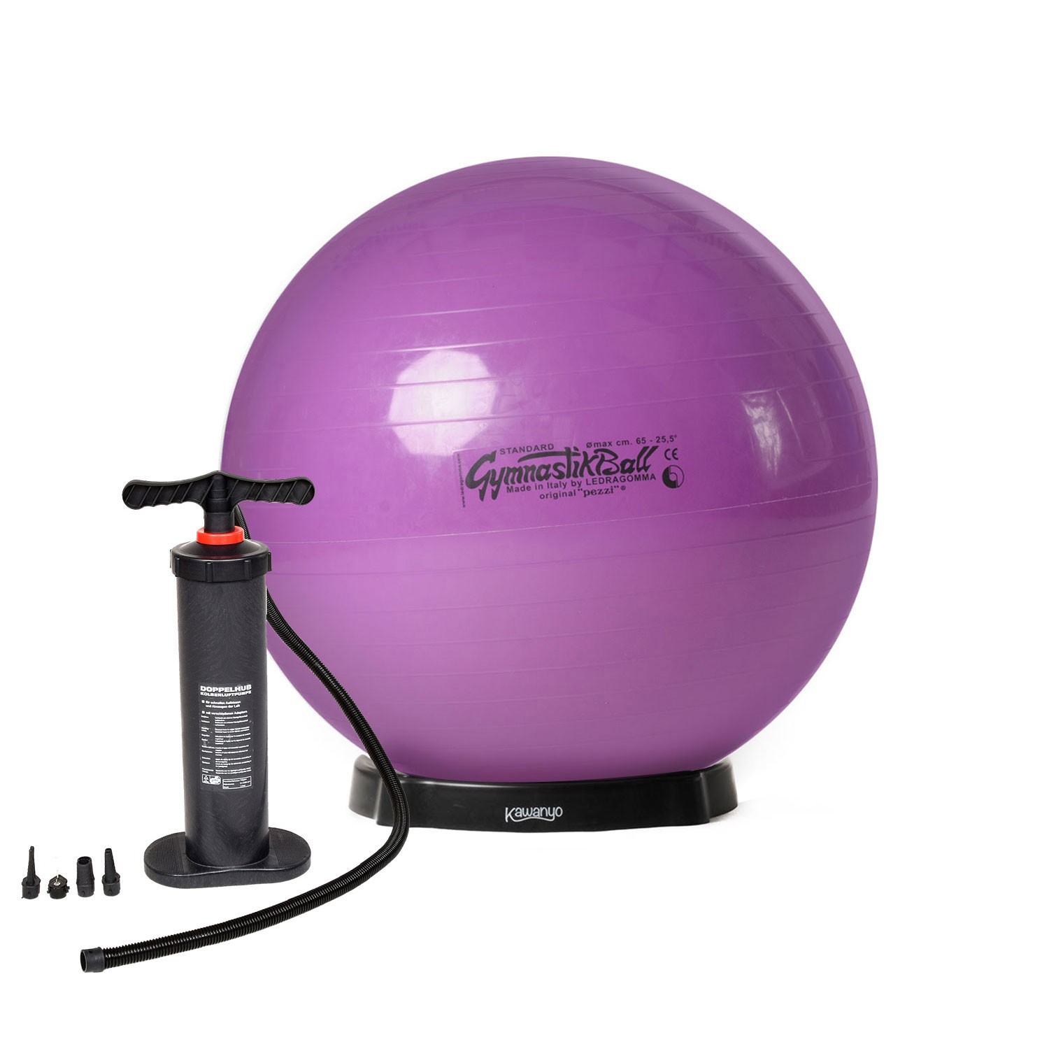 Original Pezziball STANDARD m. Standpumpe und Ballschale Original Pezziball STANDARD m. Standpumpe und Ballschale