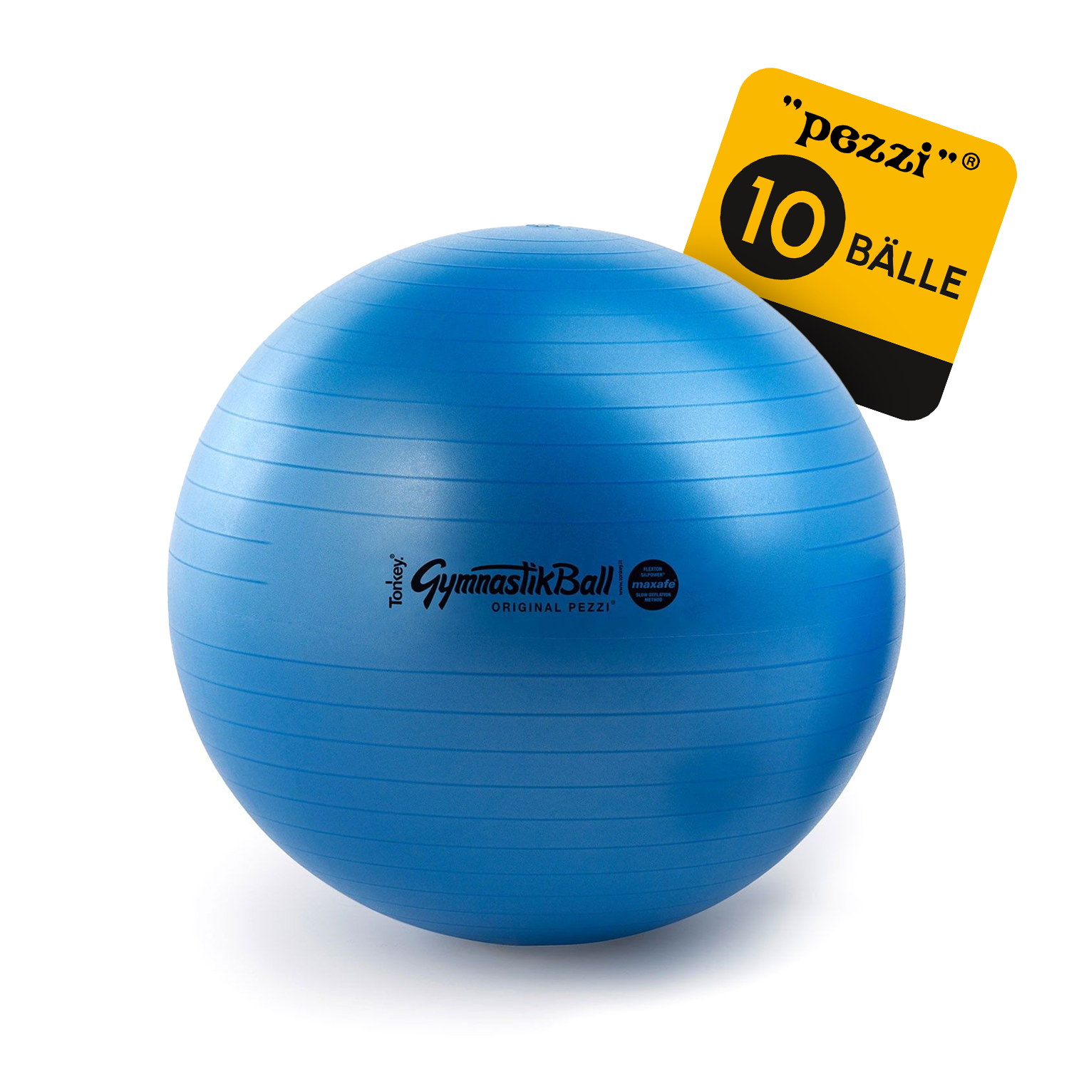 10 Original Pezzi® Gymnastikball MAXAFE - platzsicher