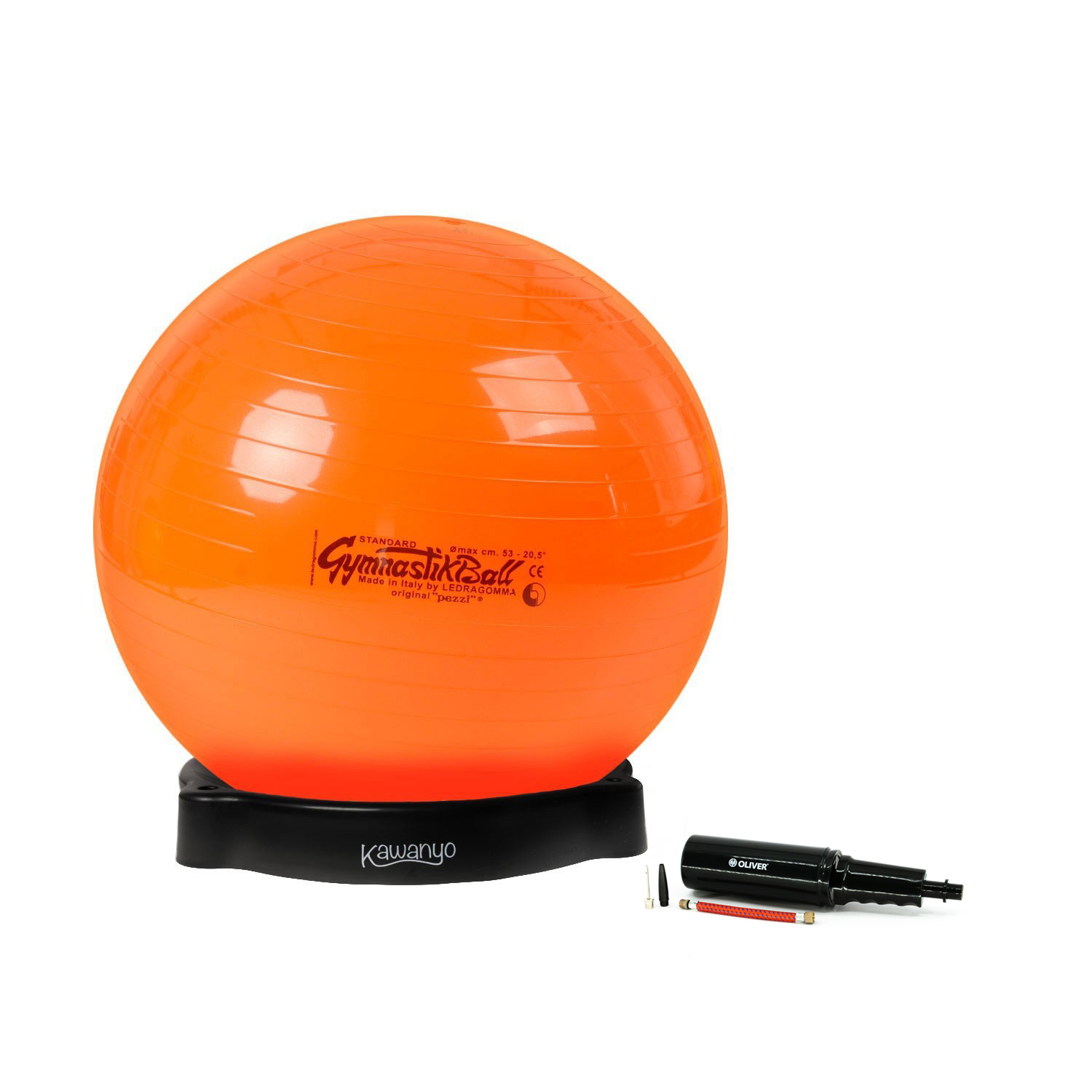 Original Pezzi® Gymnastikball STANDARD m.Ballschale u. Pumpe