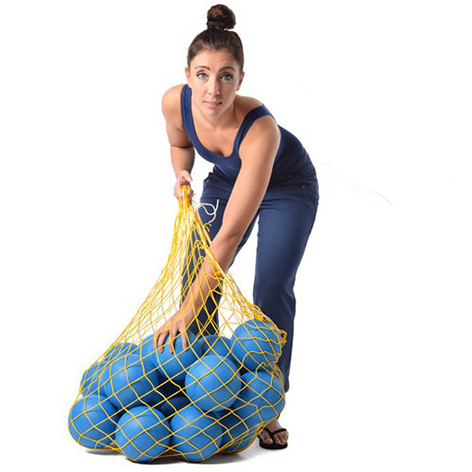 20 Aqua-Bälle (15cm Ø) mit Ballnetz
