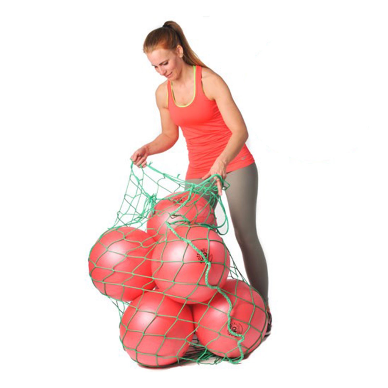 6 Original Pezzi® Soffbälle MAXAFE 40cm mit Ballnetz