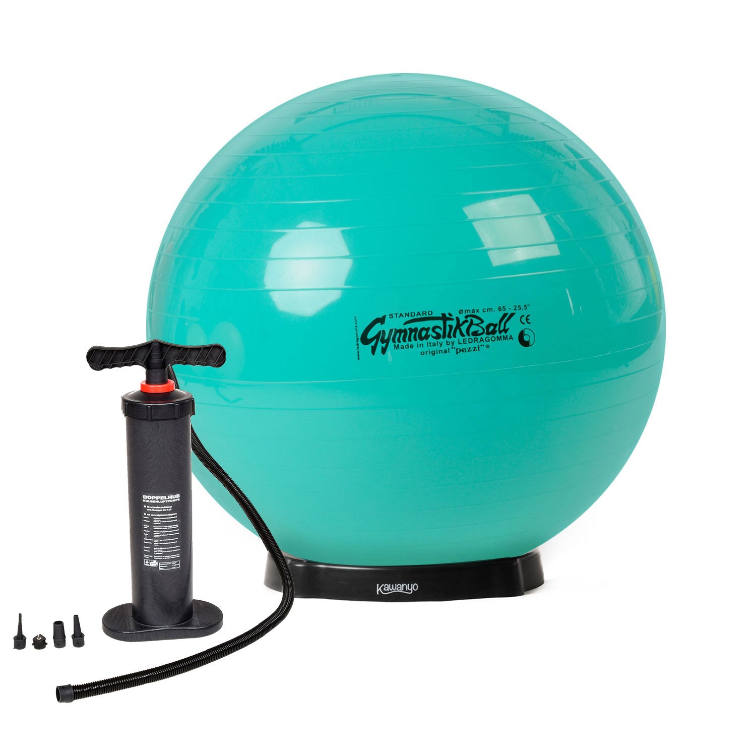 Original Pezziball STANDARD m. Standpumpe und Ballschale Original Pezziball STANDARD m. Standpumpe und Ballschale