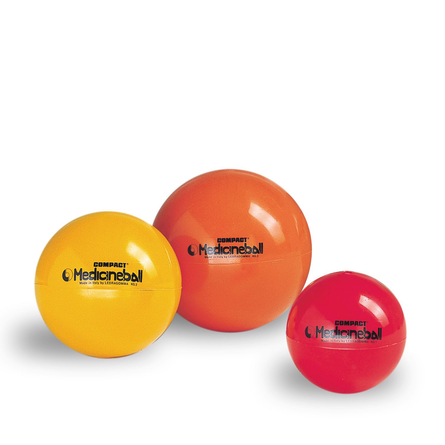 3 Original Pezzi® Compact Medizinbälle 1, 2, 3kg 3 Original Pezzi® Compact Medizinbälle 1, 2, 3kg