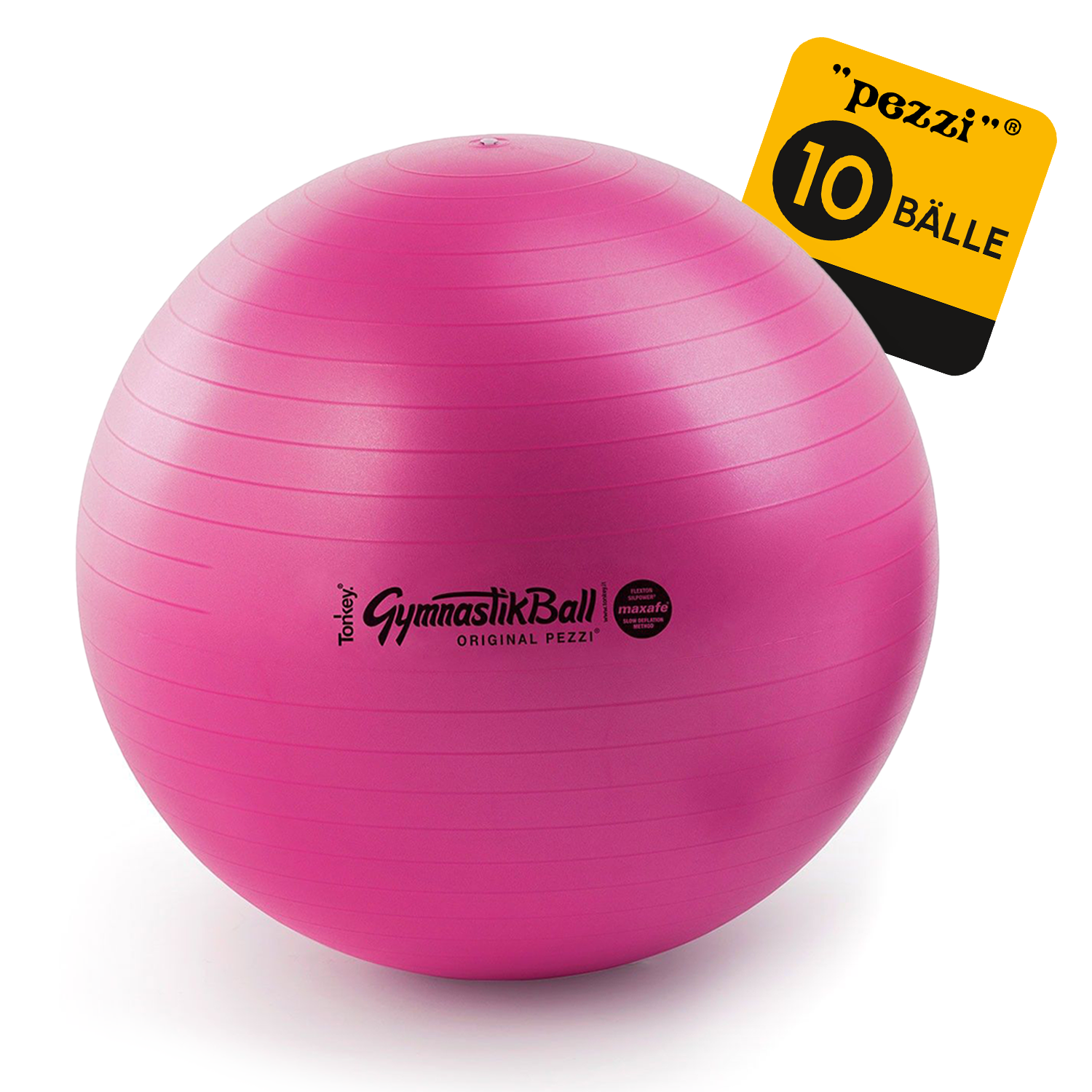 10 Original Pezzi® Gymnastikball MAXAFE - platzsicher