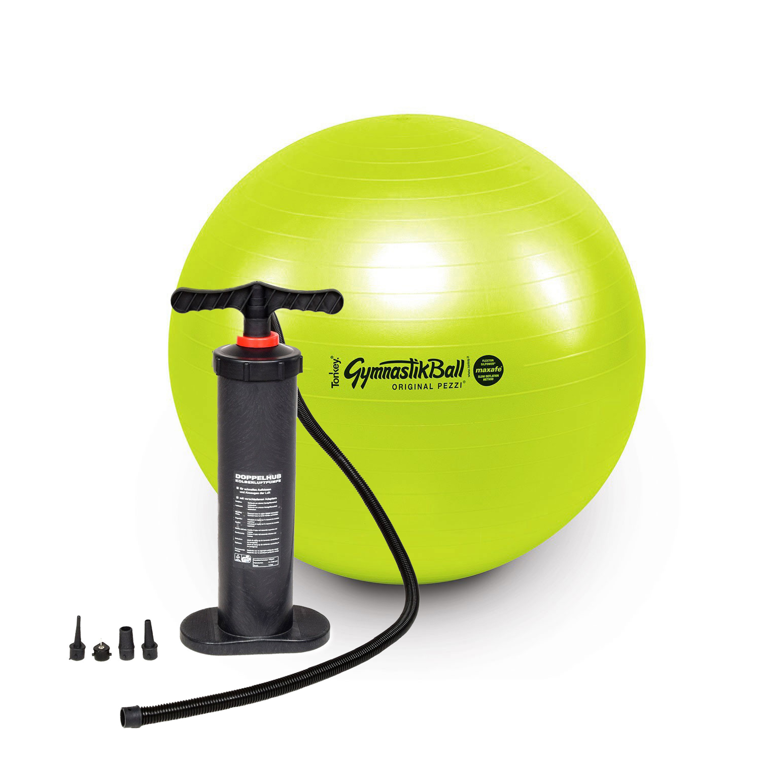 Original Pezzi® Gymnastikball MAXAFE m. Standpumpe