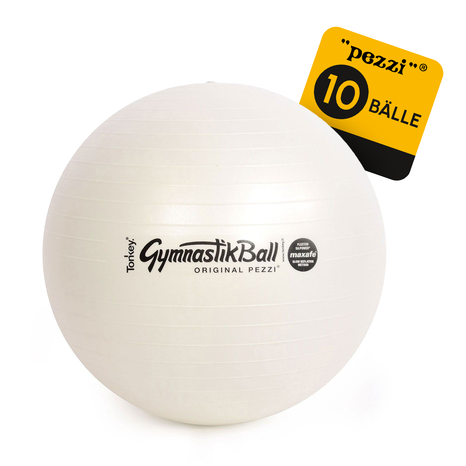 10 Original Pezzi® Gymnastikball MAXAFE - platzsicher