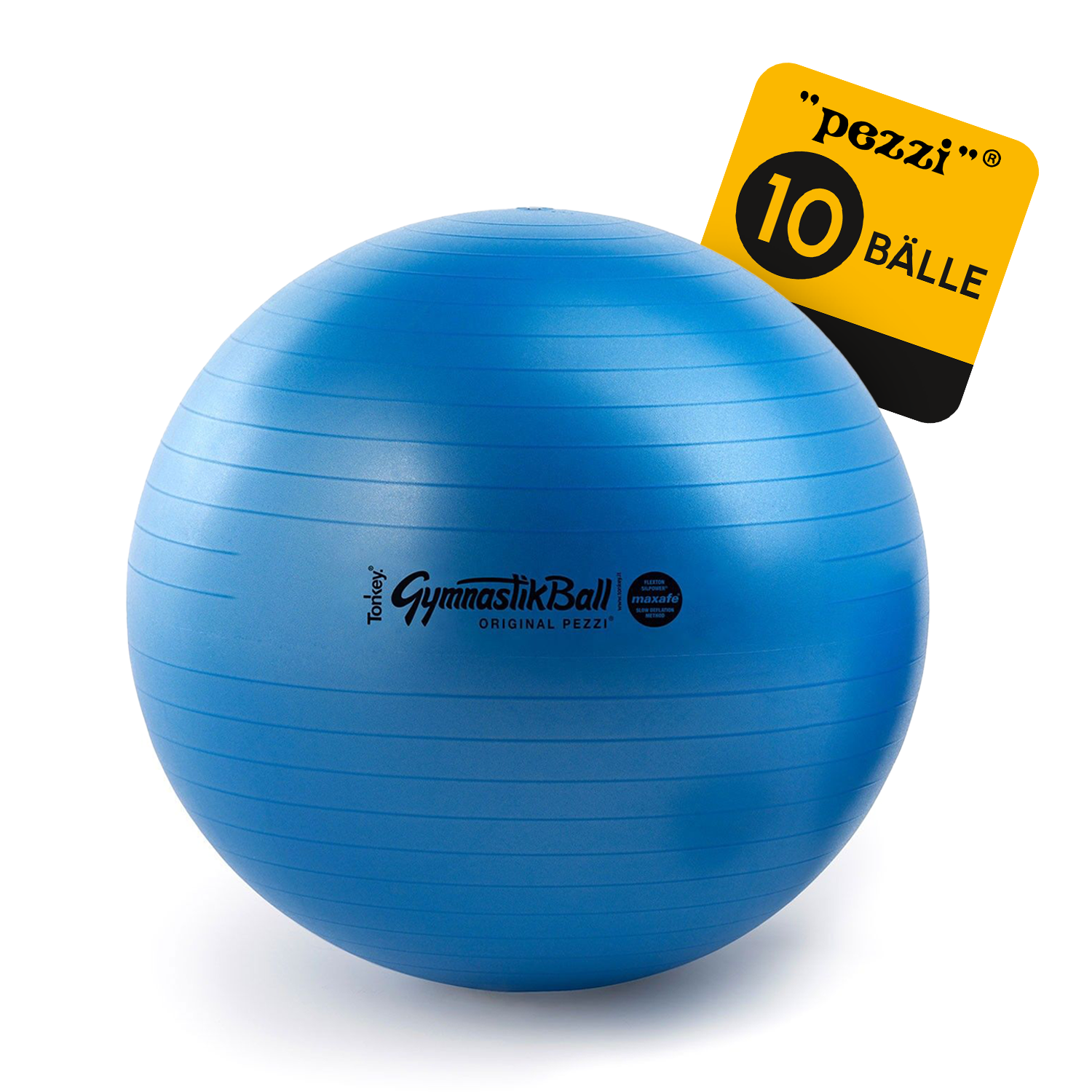 10 Original Pezzi® Gymnastikball MAXAFE - platzsicher