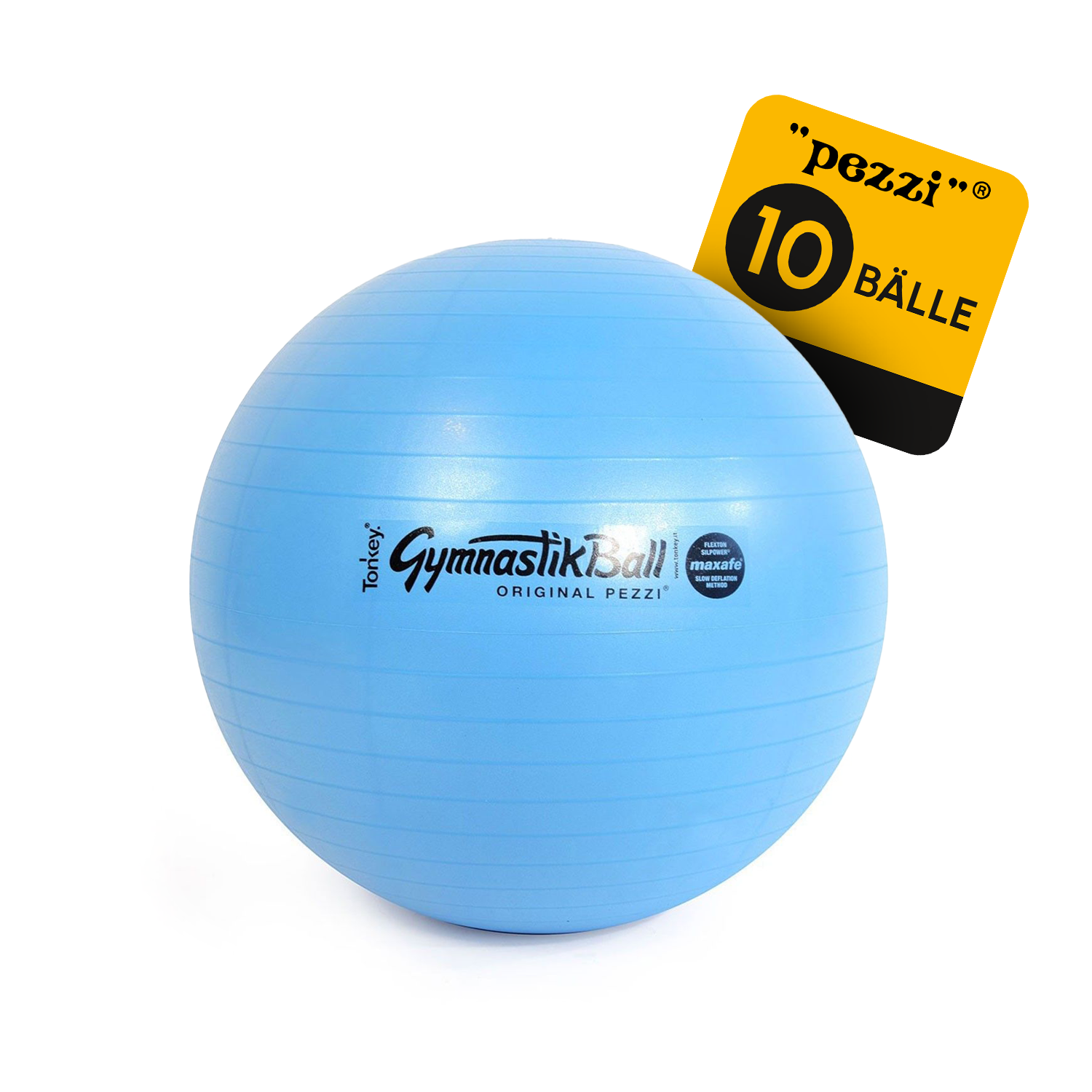 10 Original Pezzi® Gymnastikball MAXAFE - platzsicher