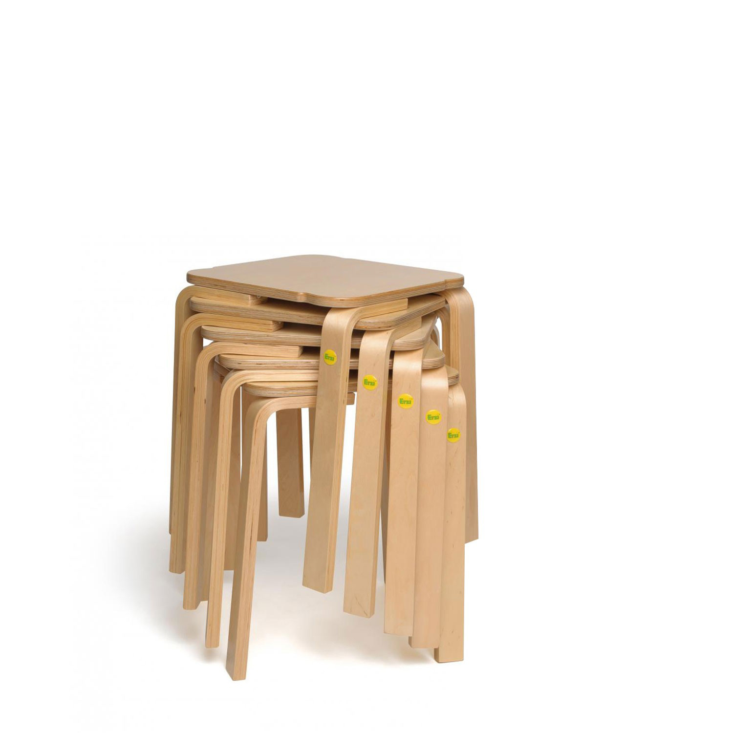 5x Erzi Hocker 45 aus Formholz stapelbar 5x Erzi Hocker 45 aus Formholz stapelbar