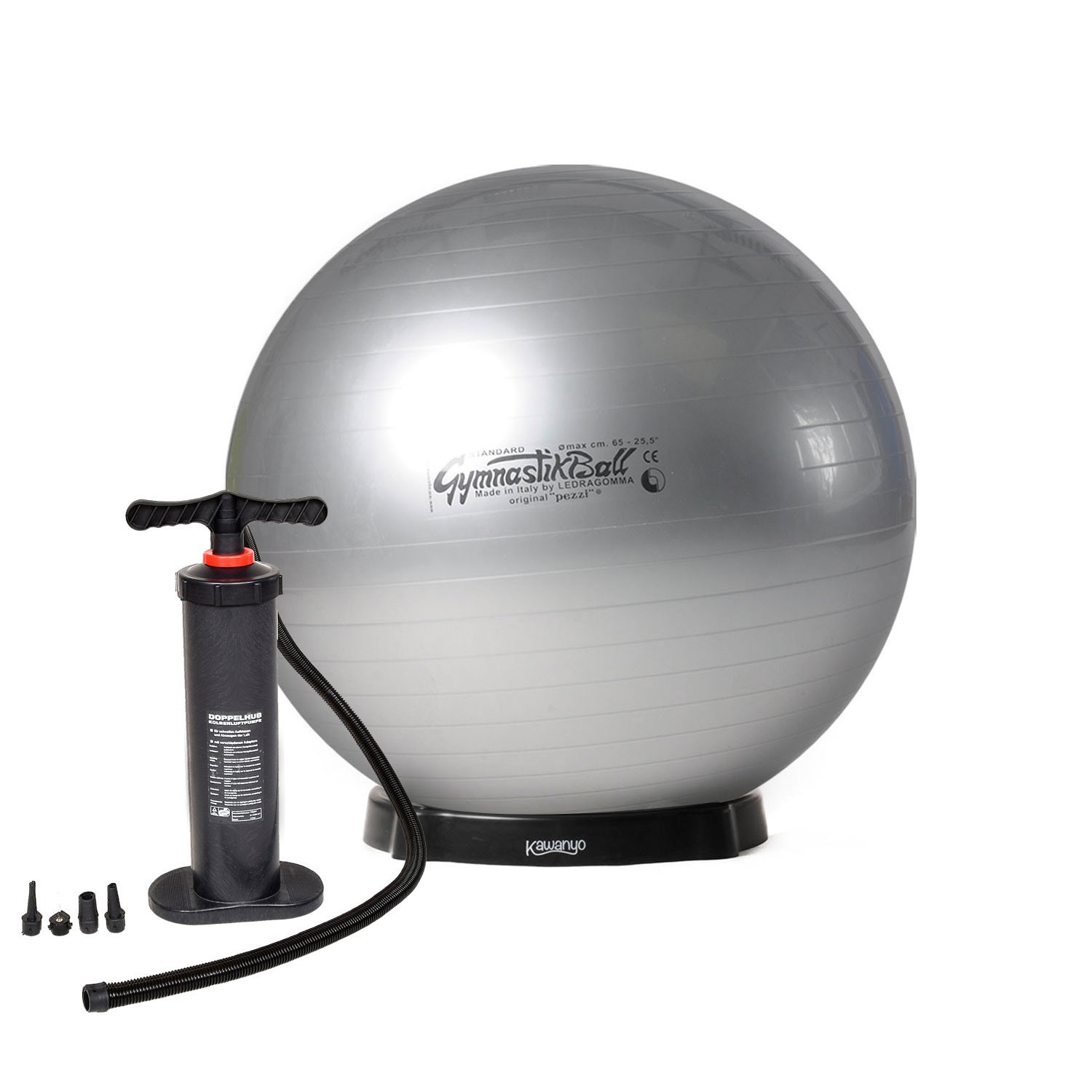 Original Pezziball STANDARD m. Standpumpe und Ballschale Original Pezziball STANDARD m. Standpumpe und Ballschale