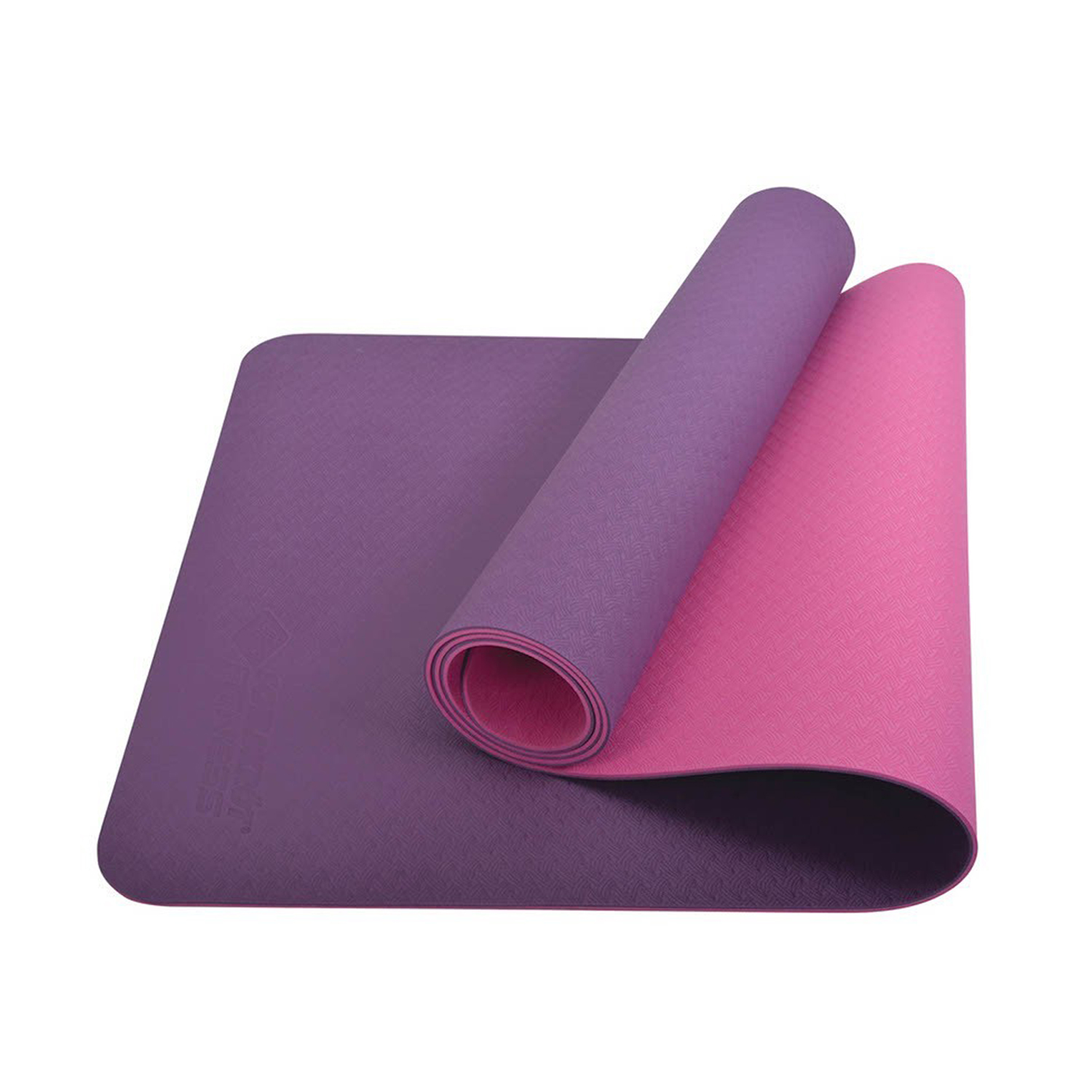 TPE Gymnastik- & Yogamatte  BICOLOR m. Tasche 183x61x0,4cm