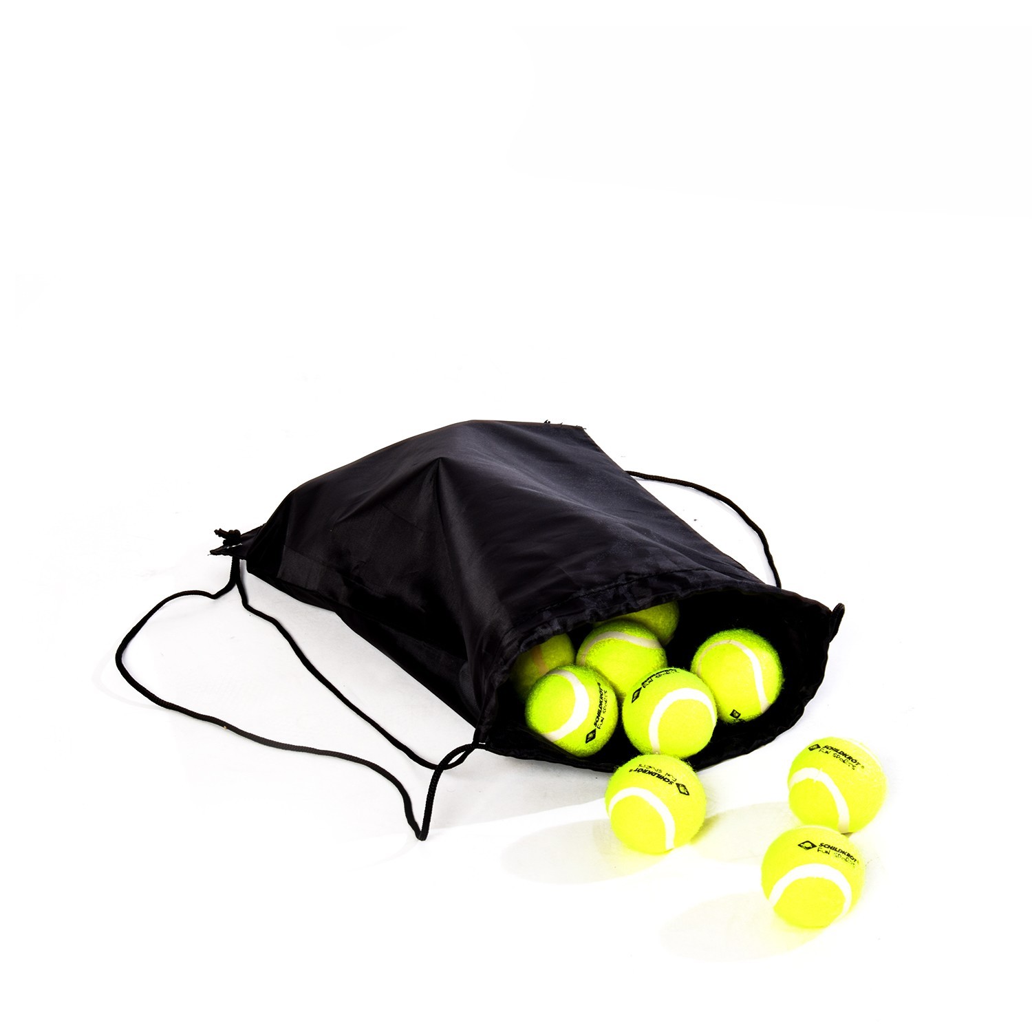 18 Tennisbälle mit Matchbeutel
