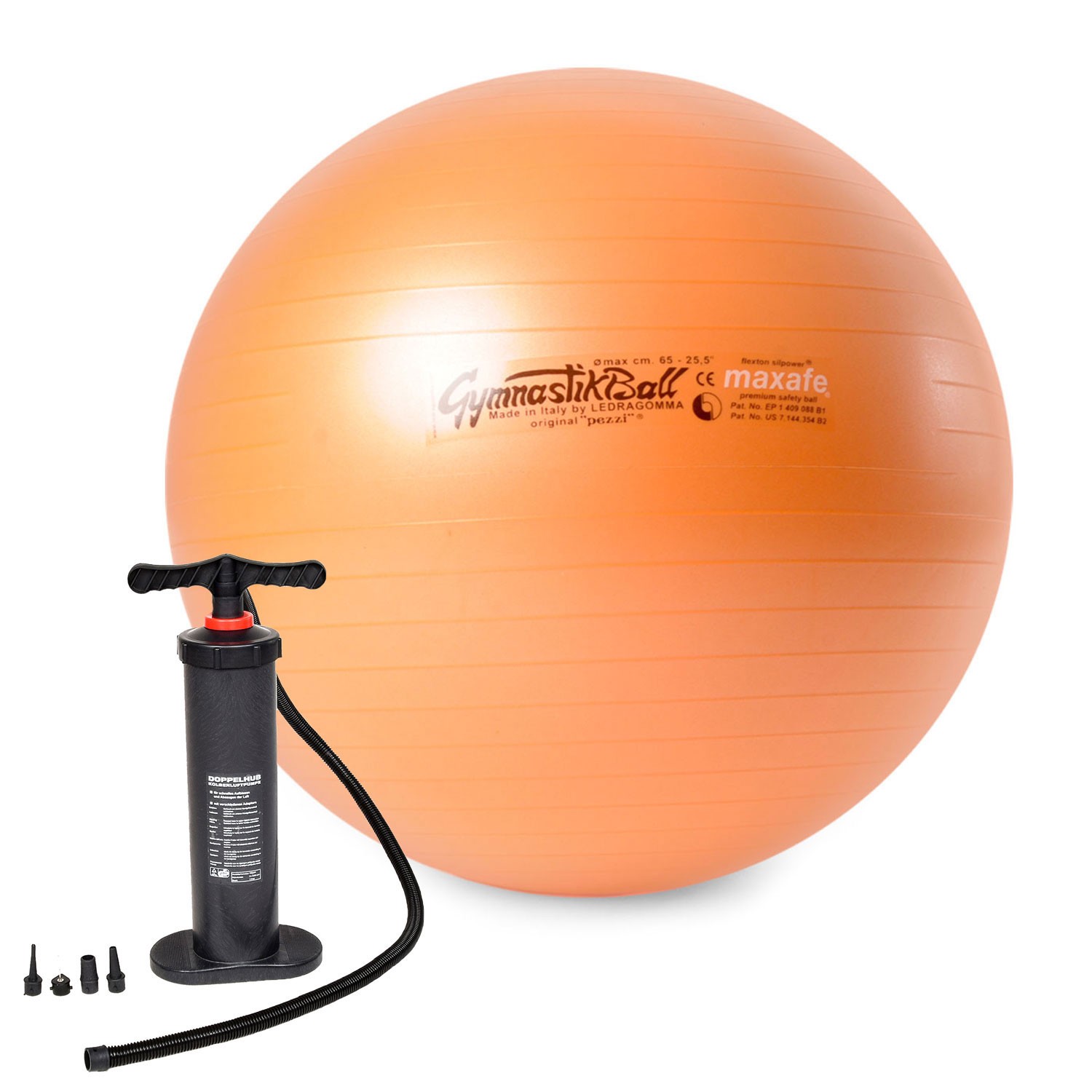 Original Pezzi® Gymnastikball MAXAFE m. Standpumpe