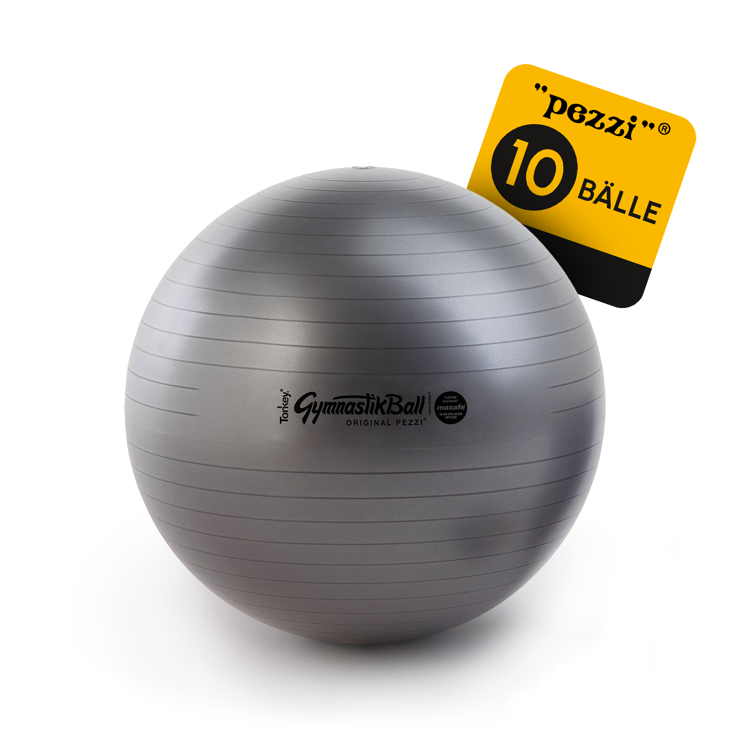 10 Original Pezzi® Gymnastikball MAXAFE - platzsicher