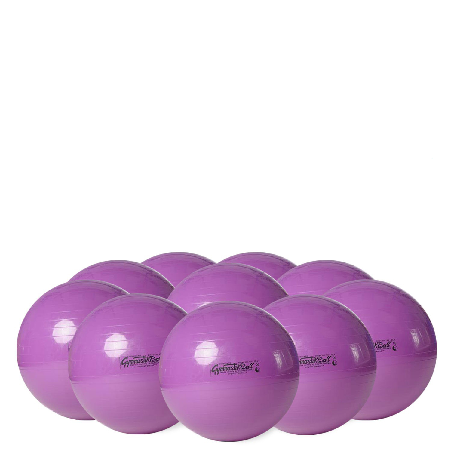 10 Gymnastikbälle STANDARD 65cm Ø