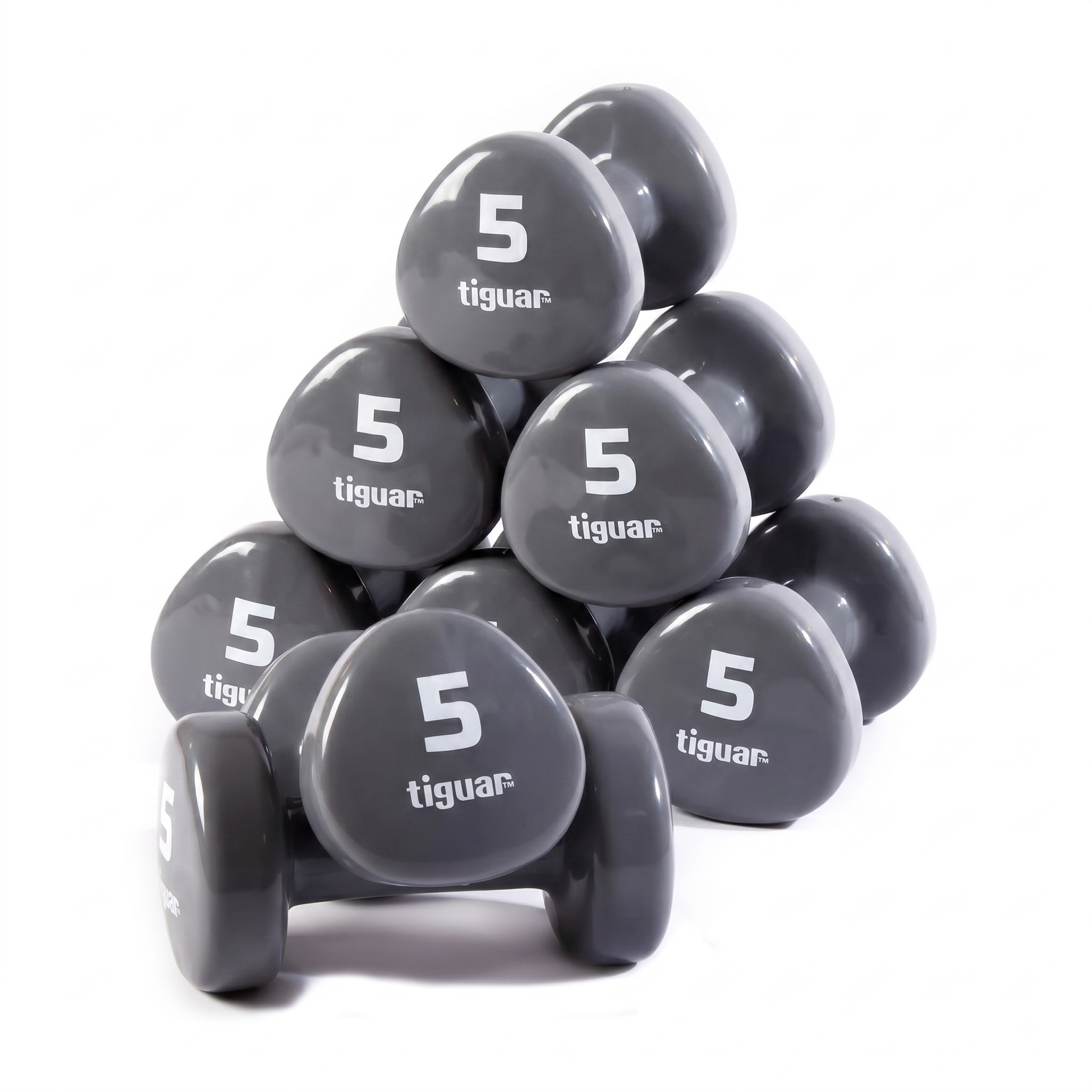 8 Tiguar Kurzhanteln zu je 5.0 kg