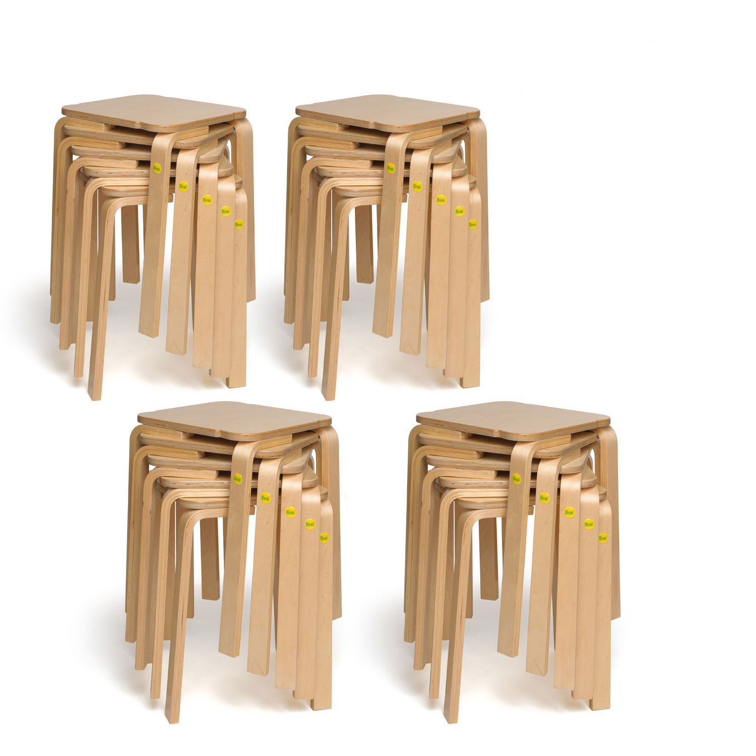 20x Erzi Hocker 35 aus Formholz - stapelbar 20x Erzi Hocker 35 aus Formholz - stapelbar